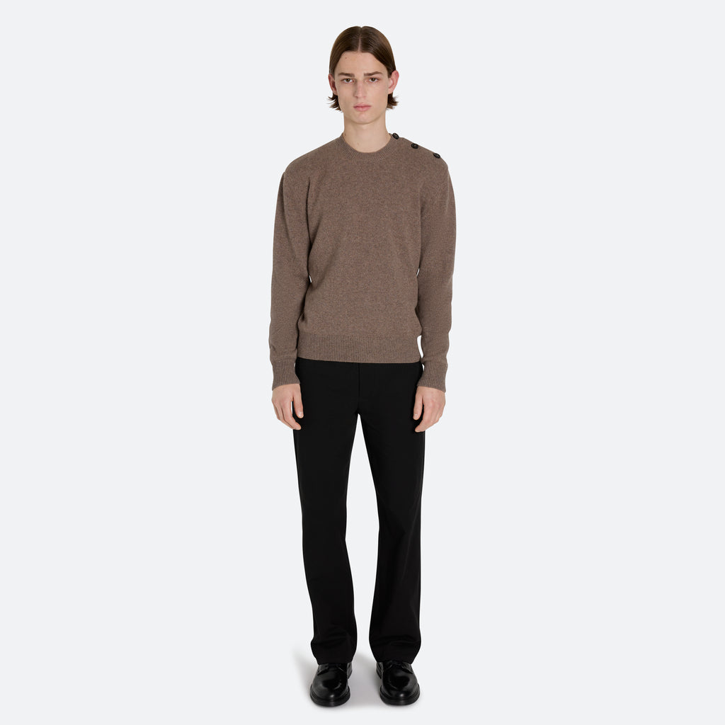 Cashmere Button Sweater