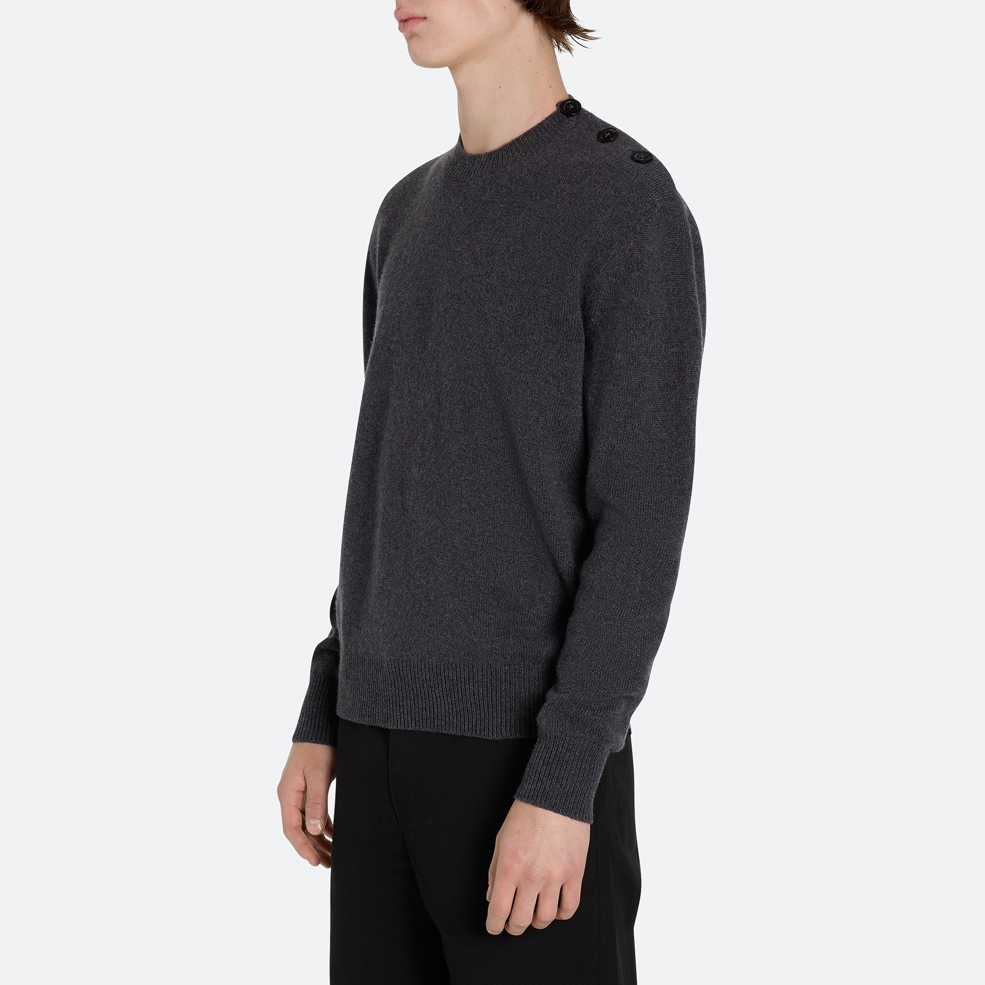 Cashmere Button Sweater