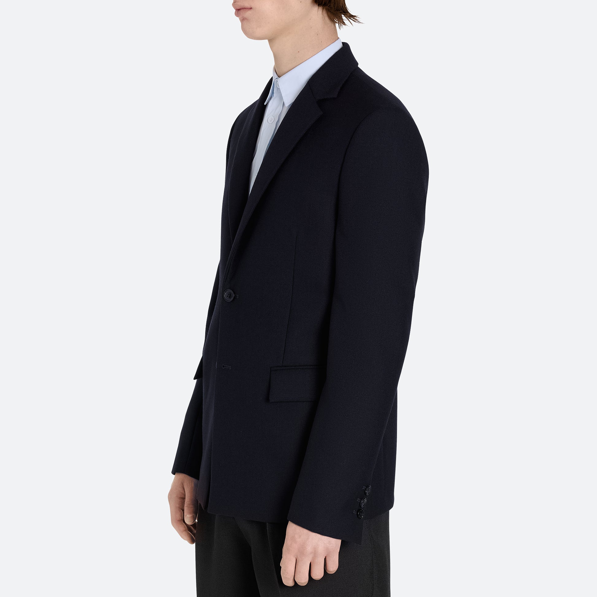 Wool Single Breasted Jacket