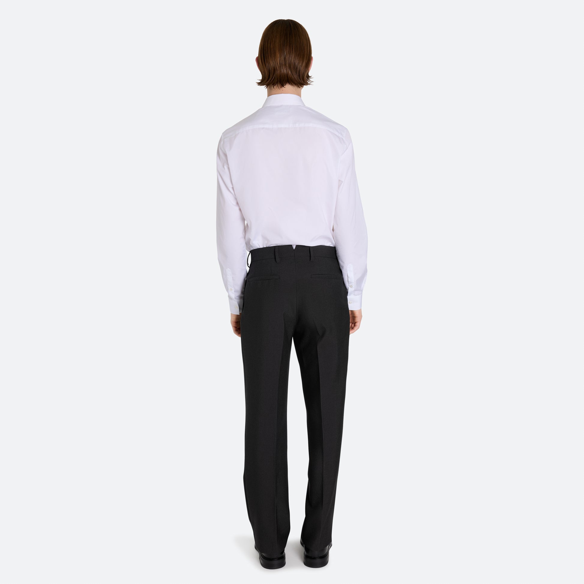 Mohair Wool Pleated Trouser