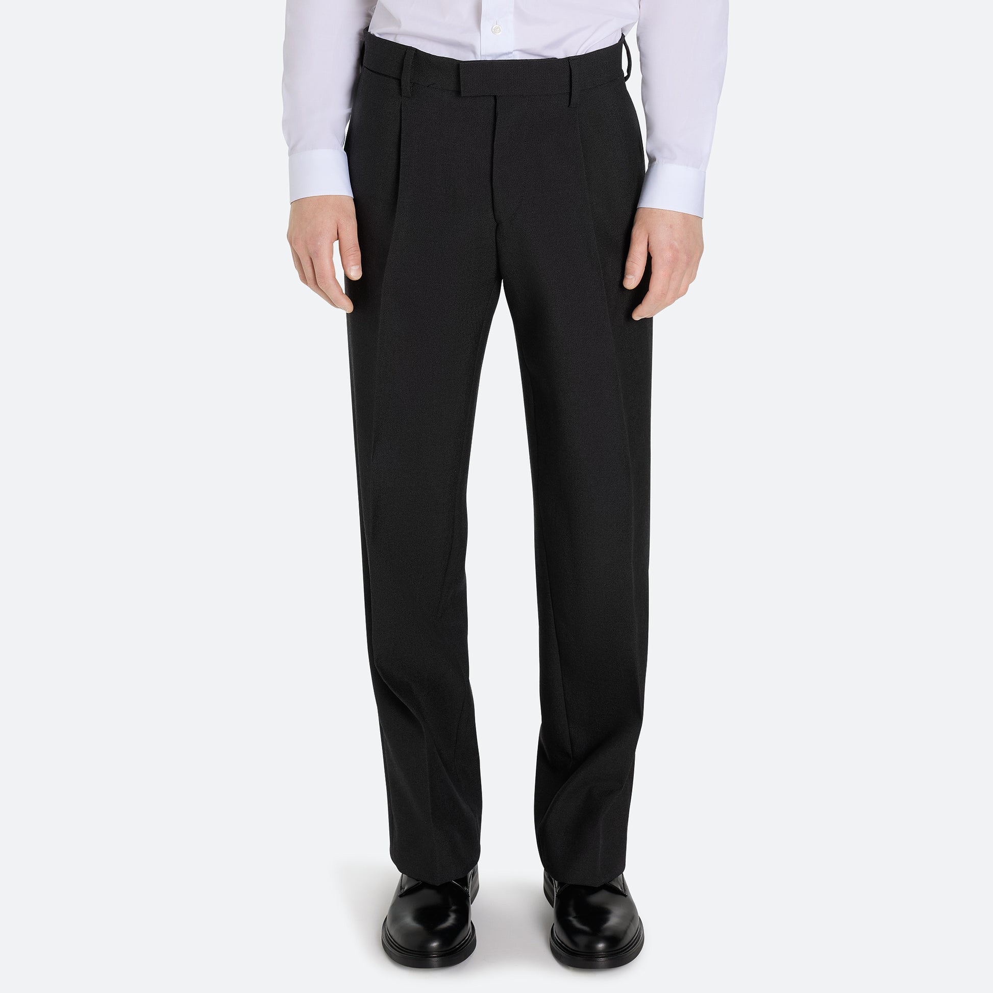 Mohair Wool Pleated Trouser