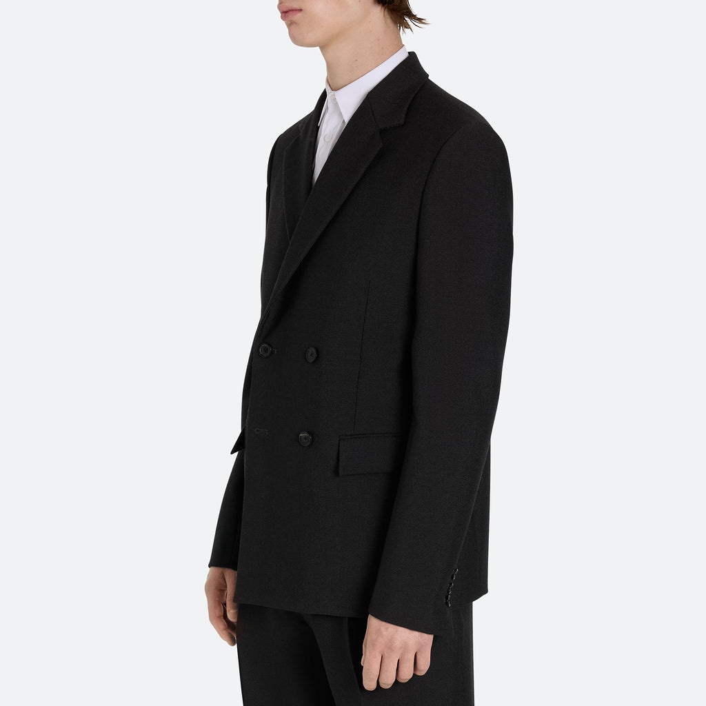 Mohair Wool Double Breasted Jacket