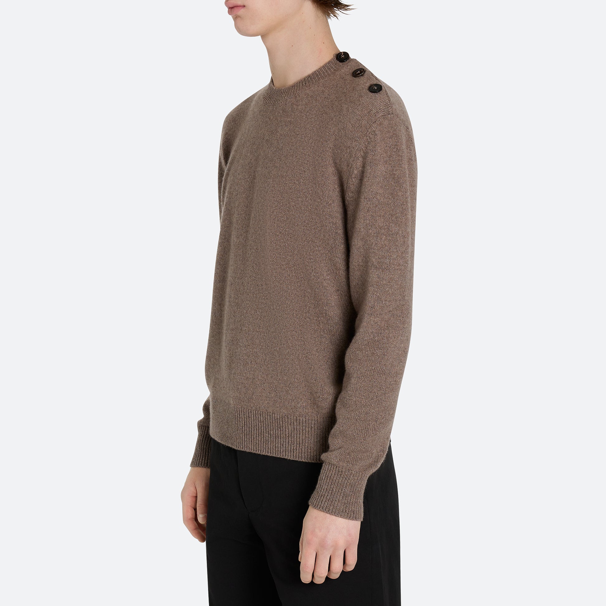 Cashmere Button Sweater