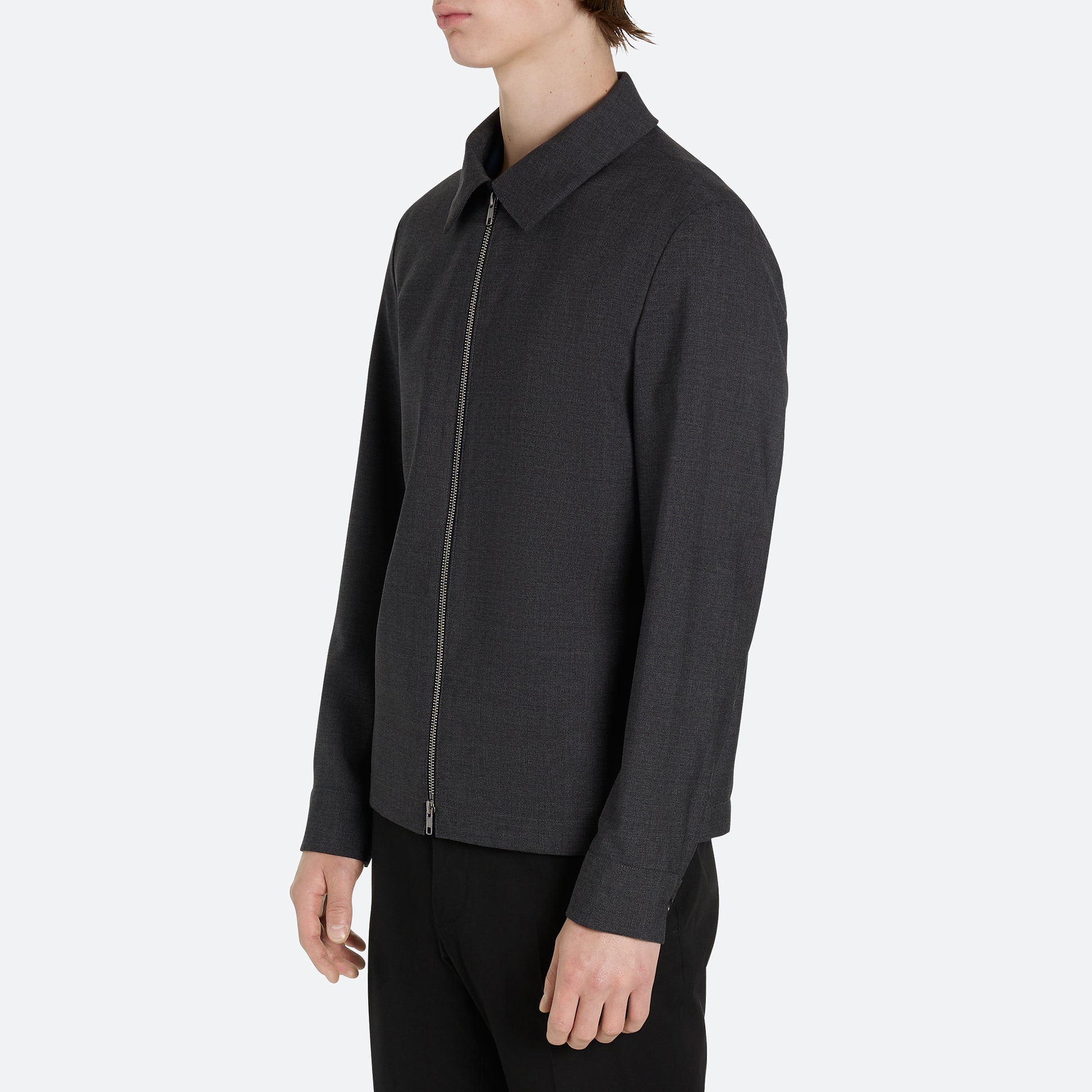 Wool Zip Blouson