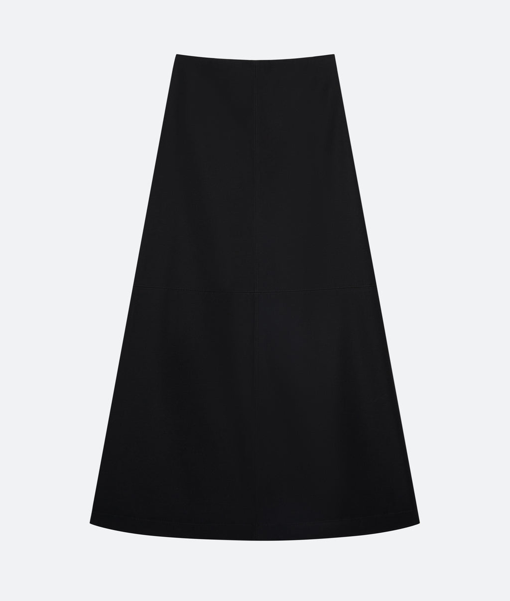 Wool Column Skirt
