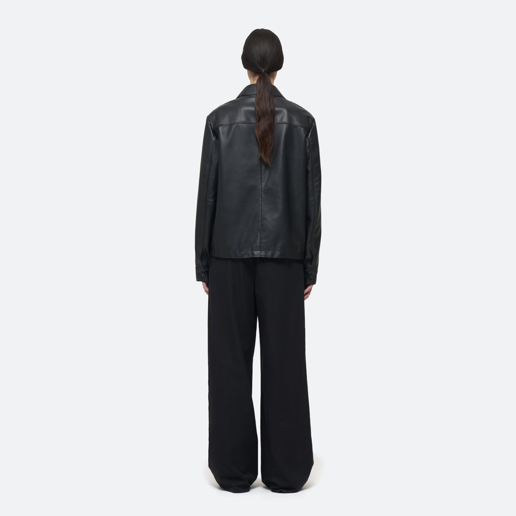 Leather Zip Blouson