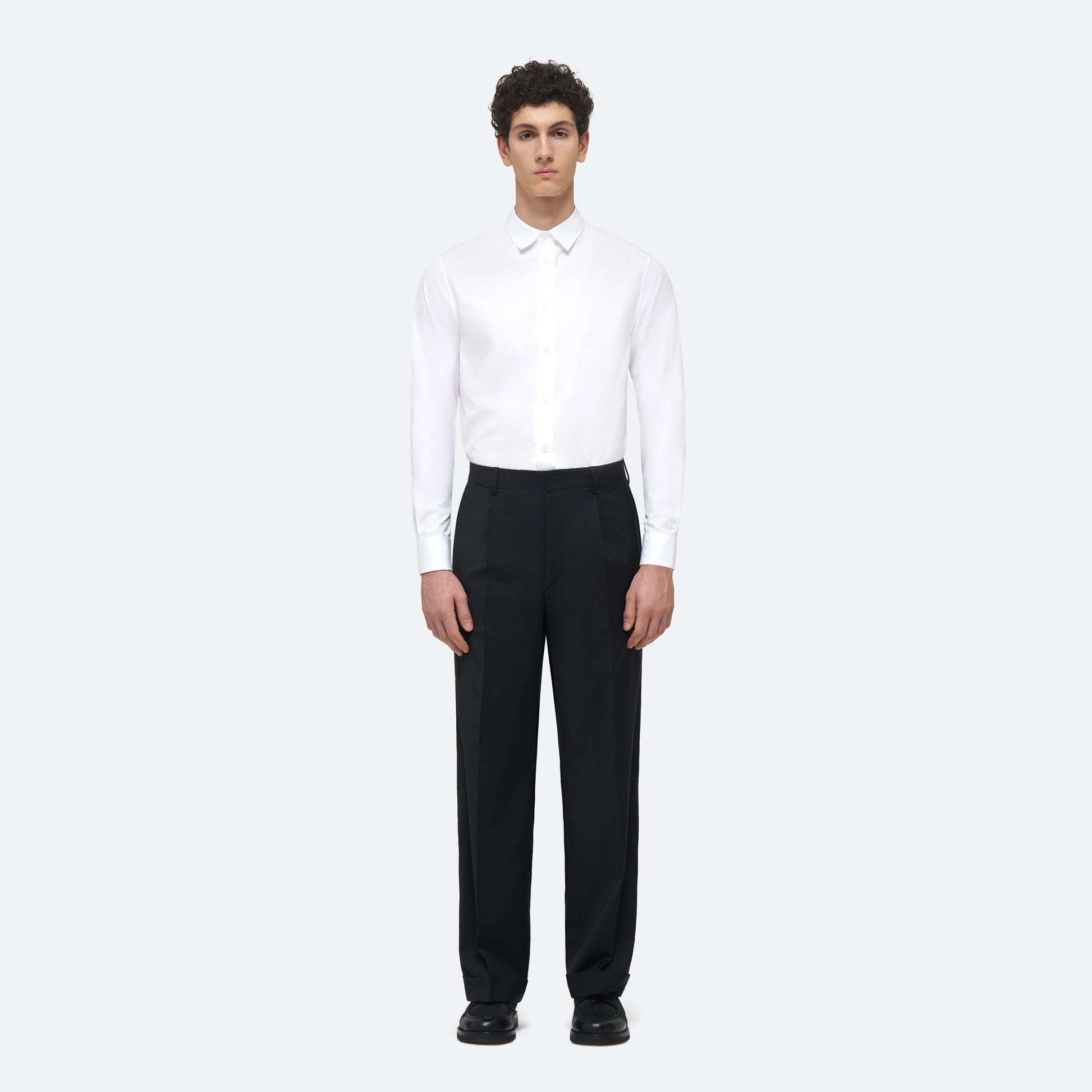 Wool Pleated Trouser