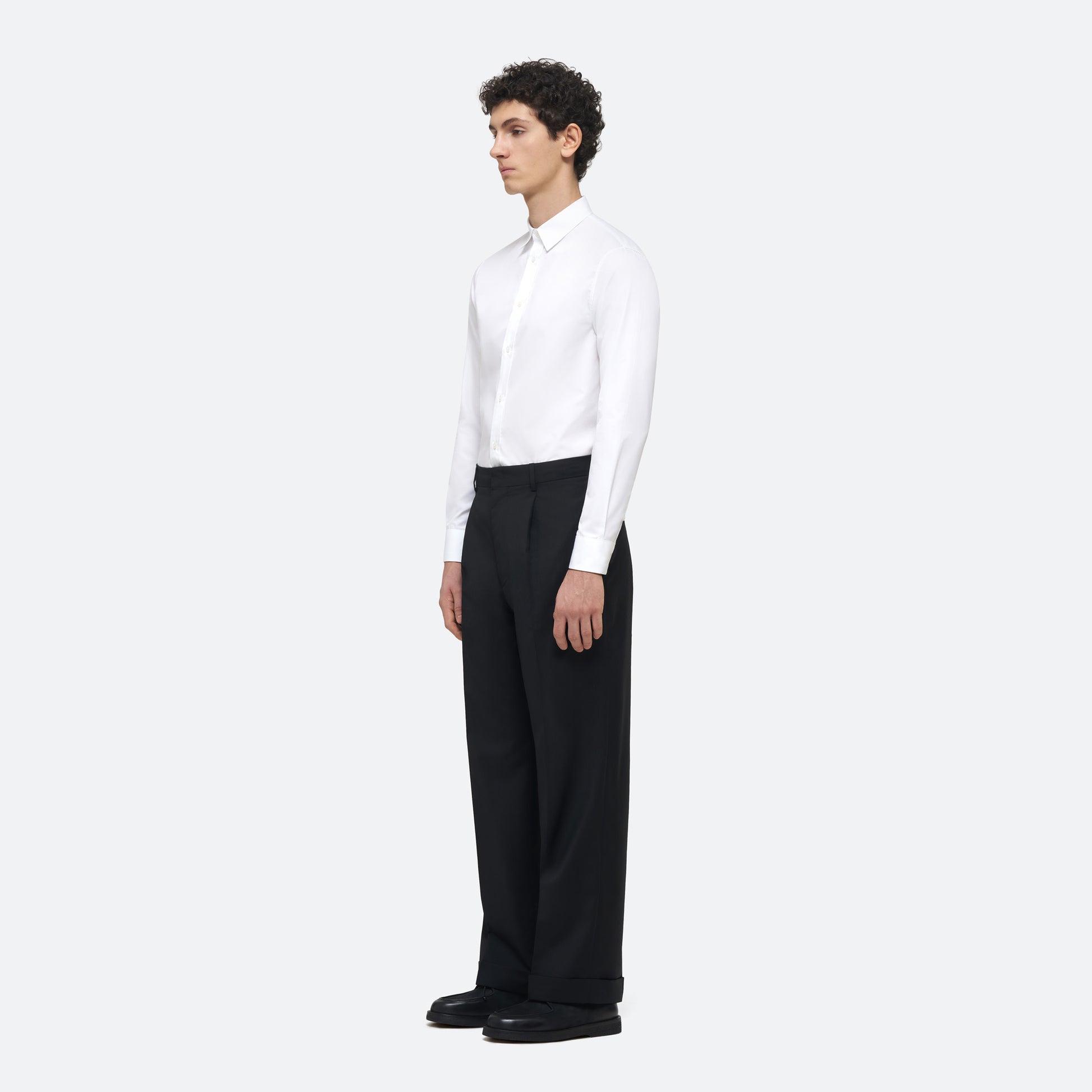 Wool Pleated Trouser