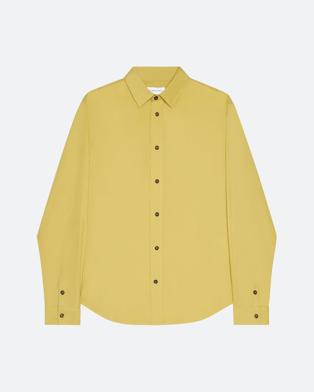 Cotton Poplin Shirt in Olivine - packshot