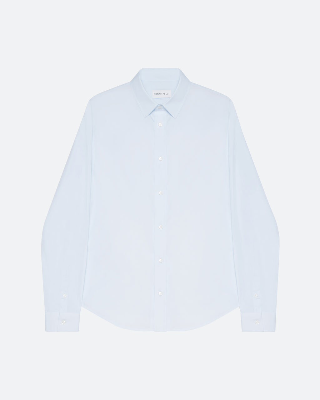 Cotton Poplin Shirt Pale Blue