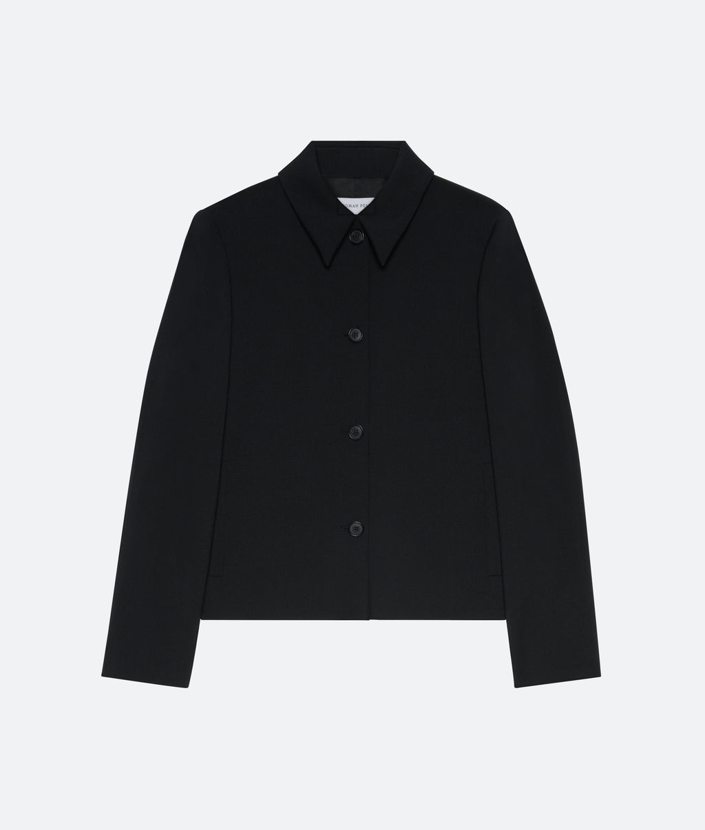 Mohair Wool Button Jacket