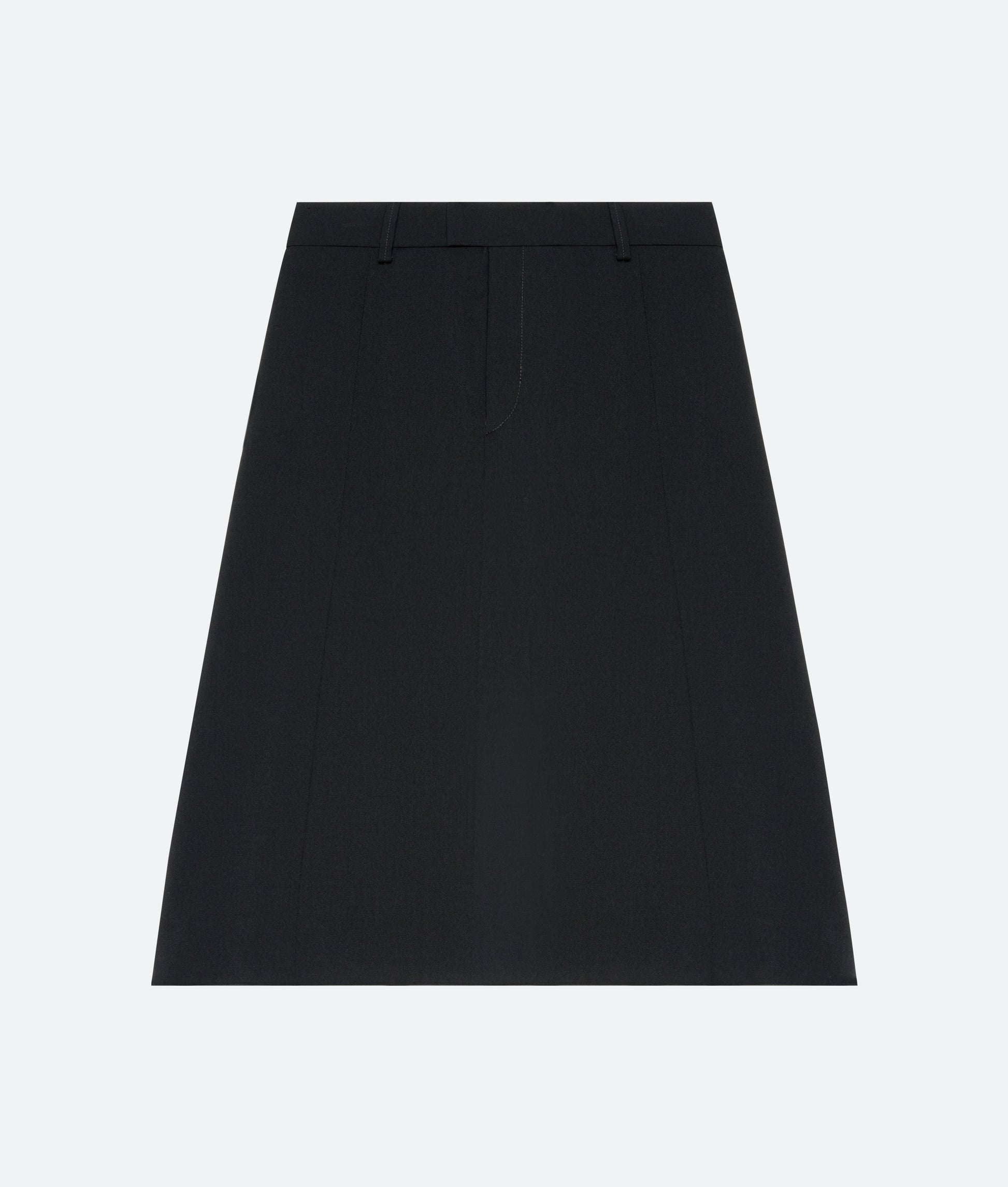Mohair Wool Tailored Skirt