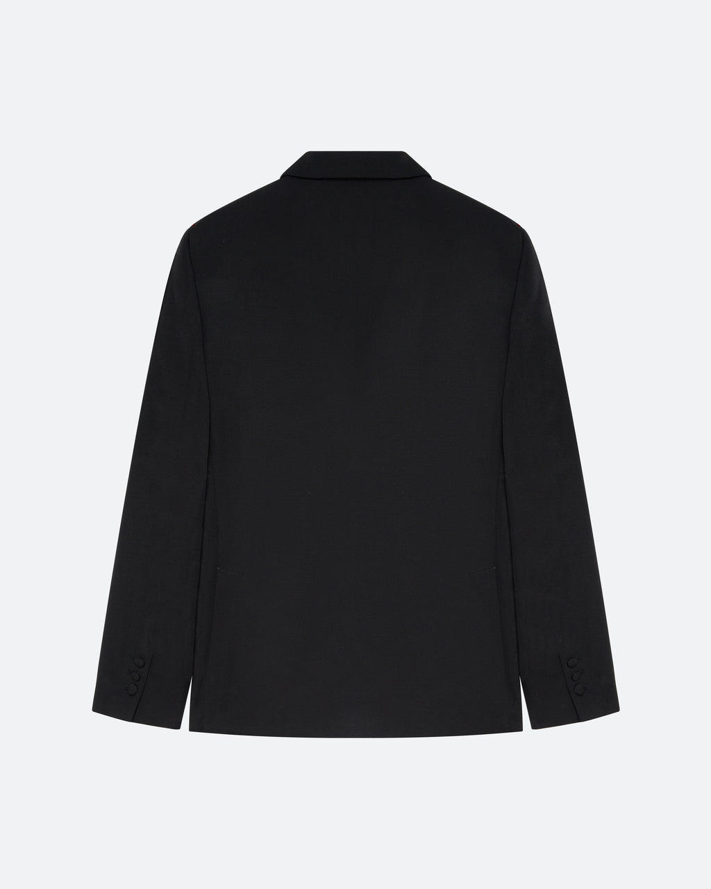 Evening Jacket in Black Wool - packshot back