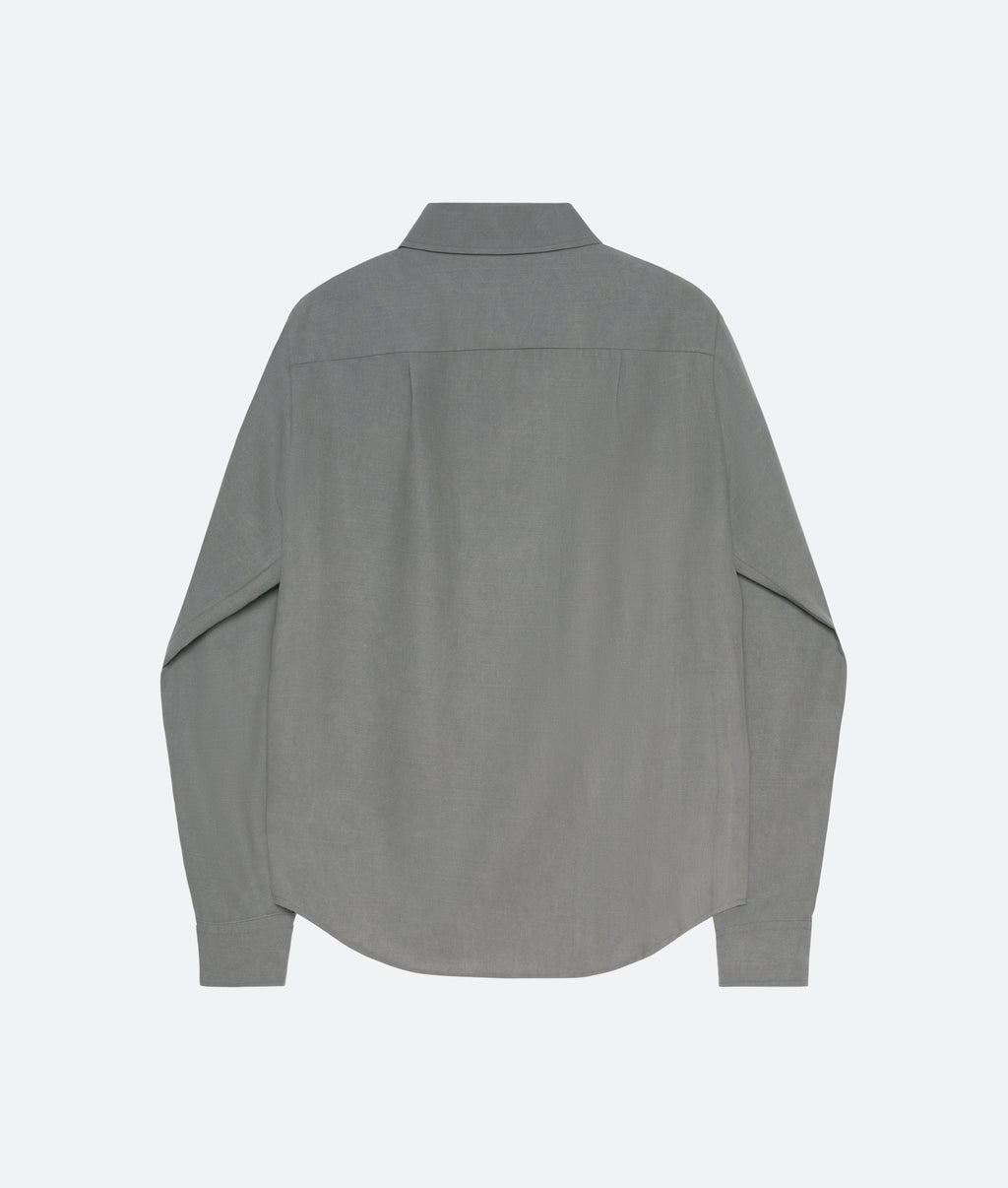 Wool Uniform Shirt in Pearl - packshot