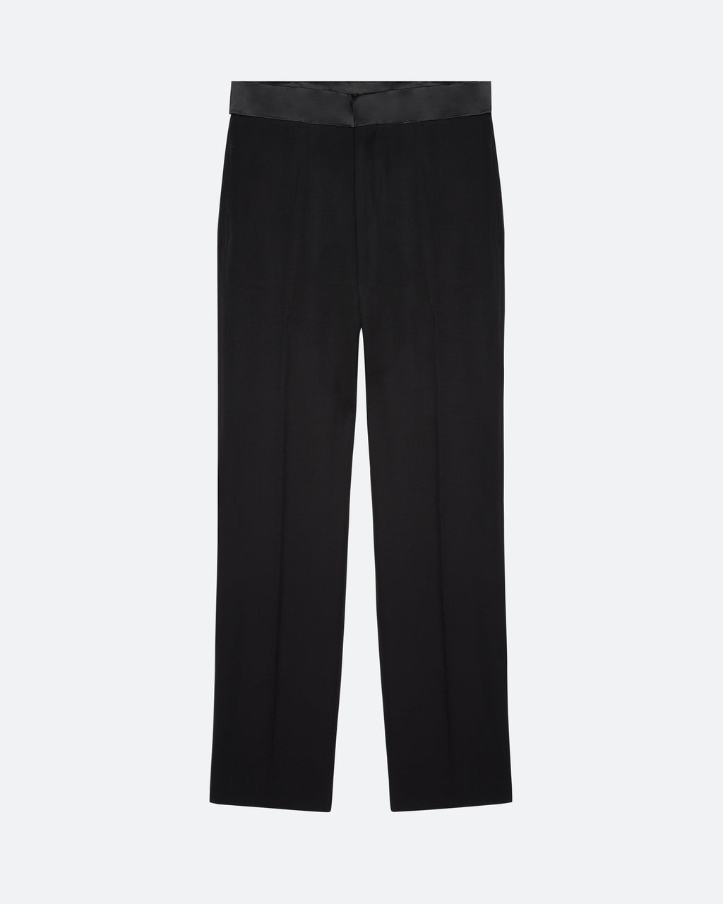 Evening Trouser in Black Wool - packshot
