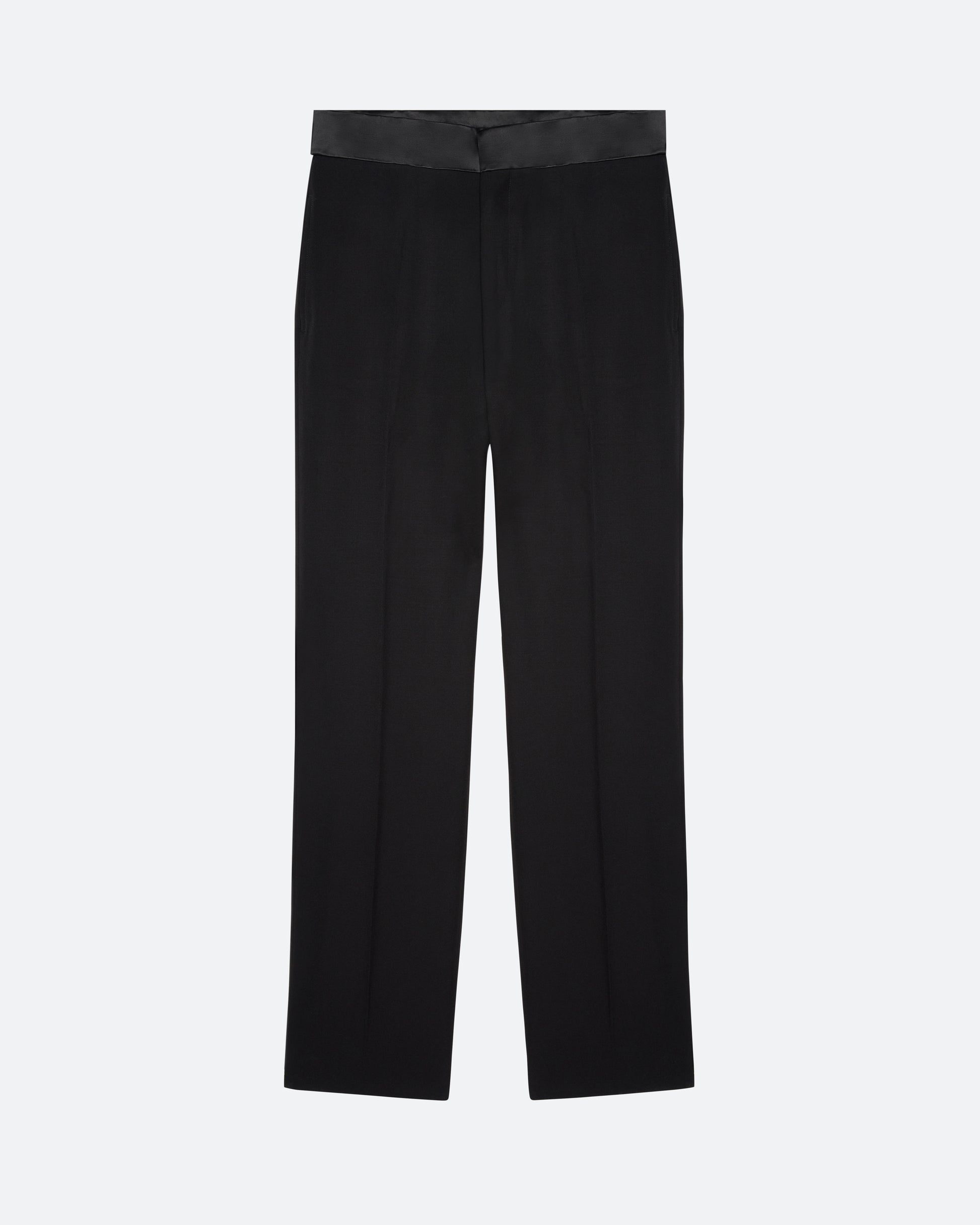 Evening Trouser in Black Wool - packshot