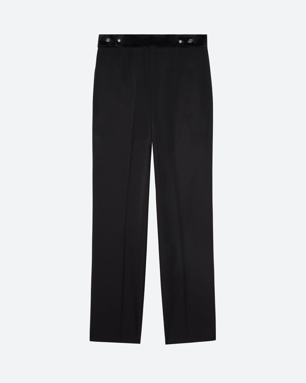 Evening Trouser in Black Wool - packshot