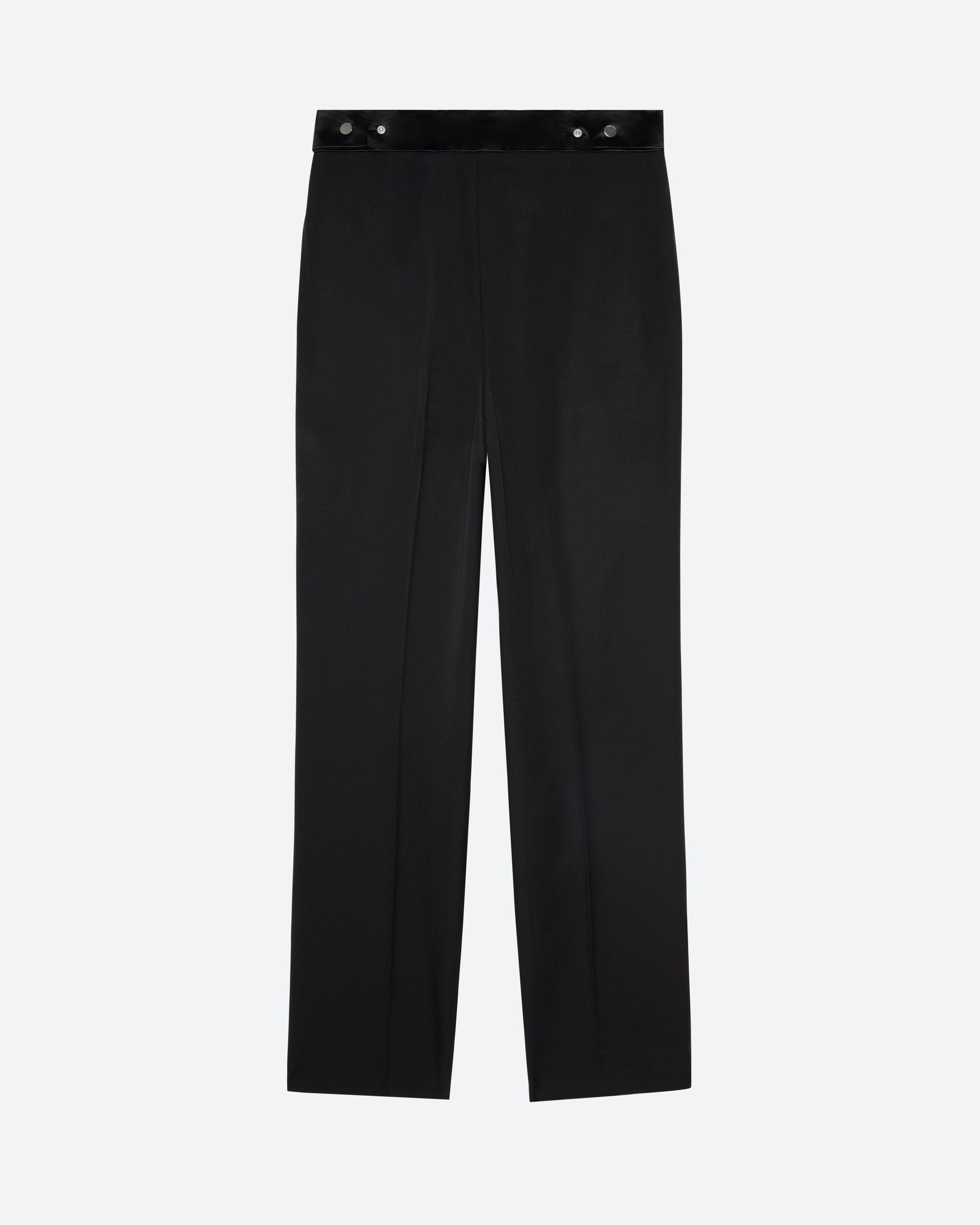 Evening Trouser in Black Wool - packshot