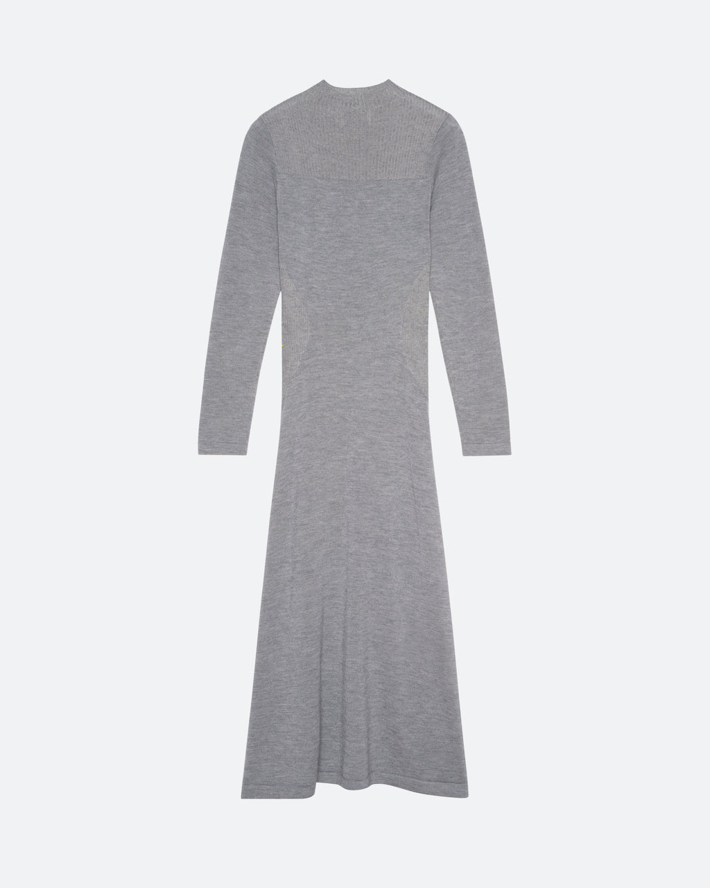 Cashmere Silk Knit Dress in Gray - packshot back