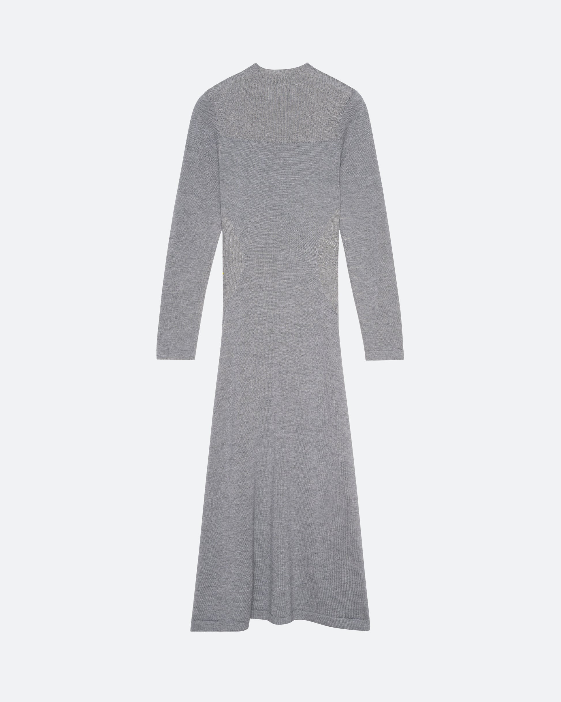 Cashmere Silk Knit Dress in Gray - packshot back