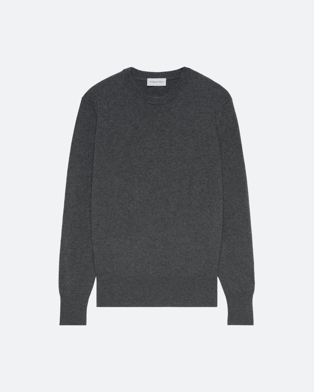 Cashmere Crew Sweater in Charcoal - packshot (hi-res)