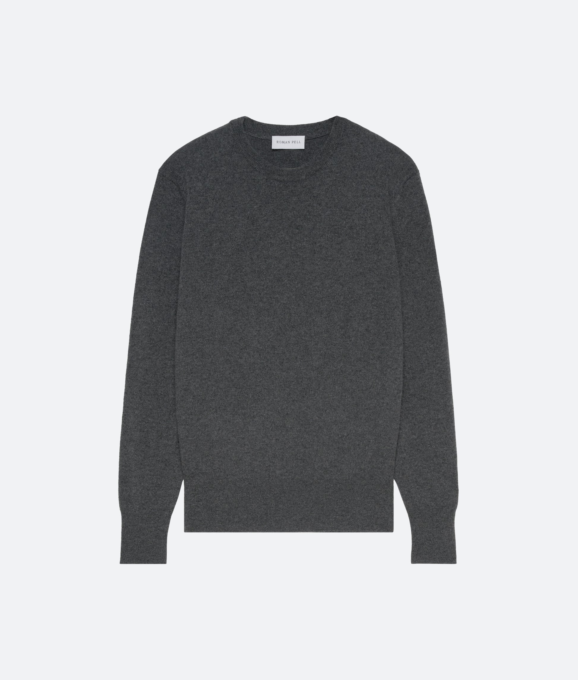 Cashmere Crew Sweater in Charcoal - packshot (hi-res)