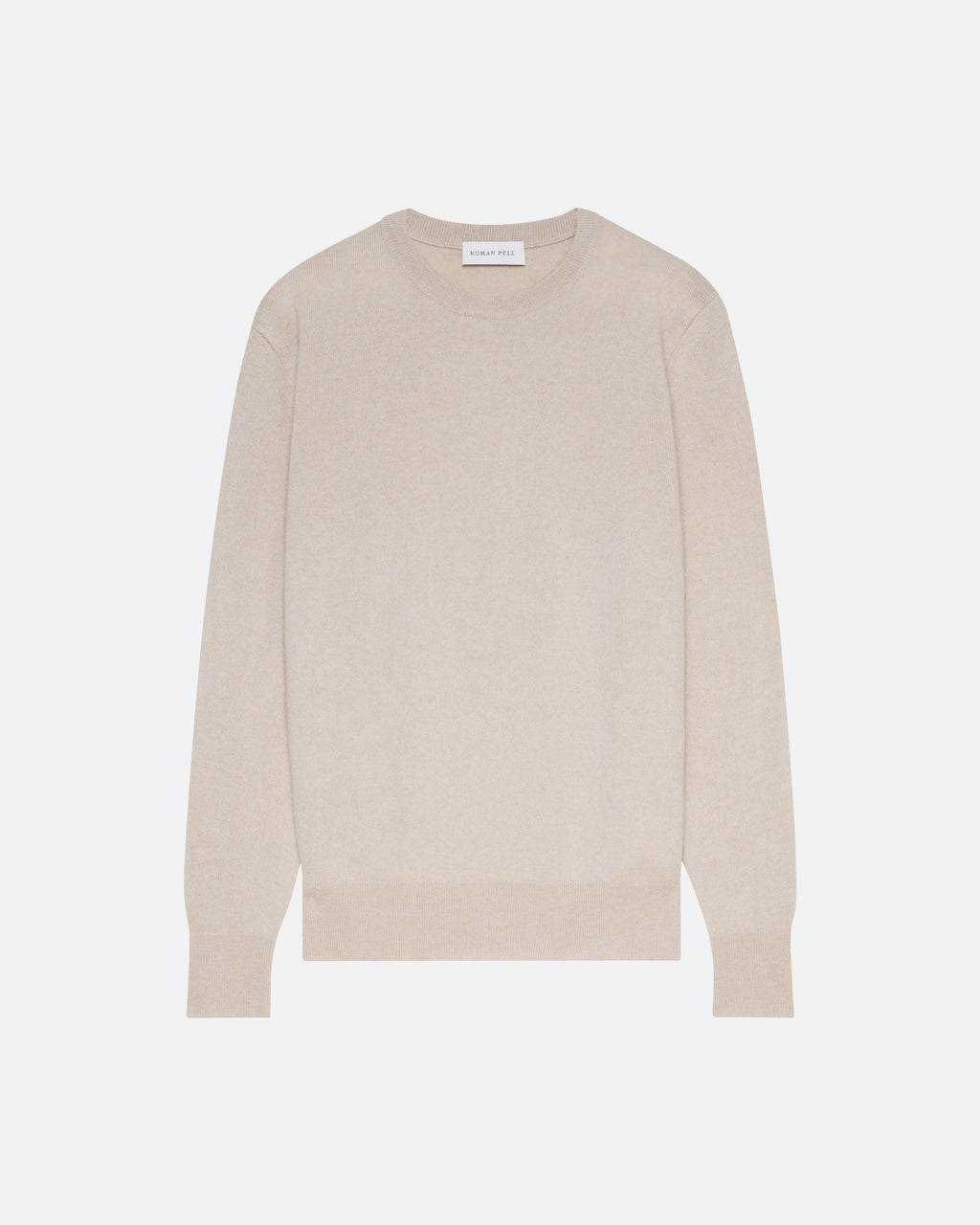 Cashmere Crew Sweater in Feather - packshot