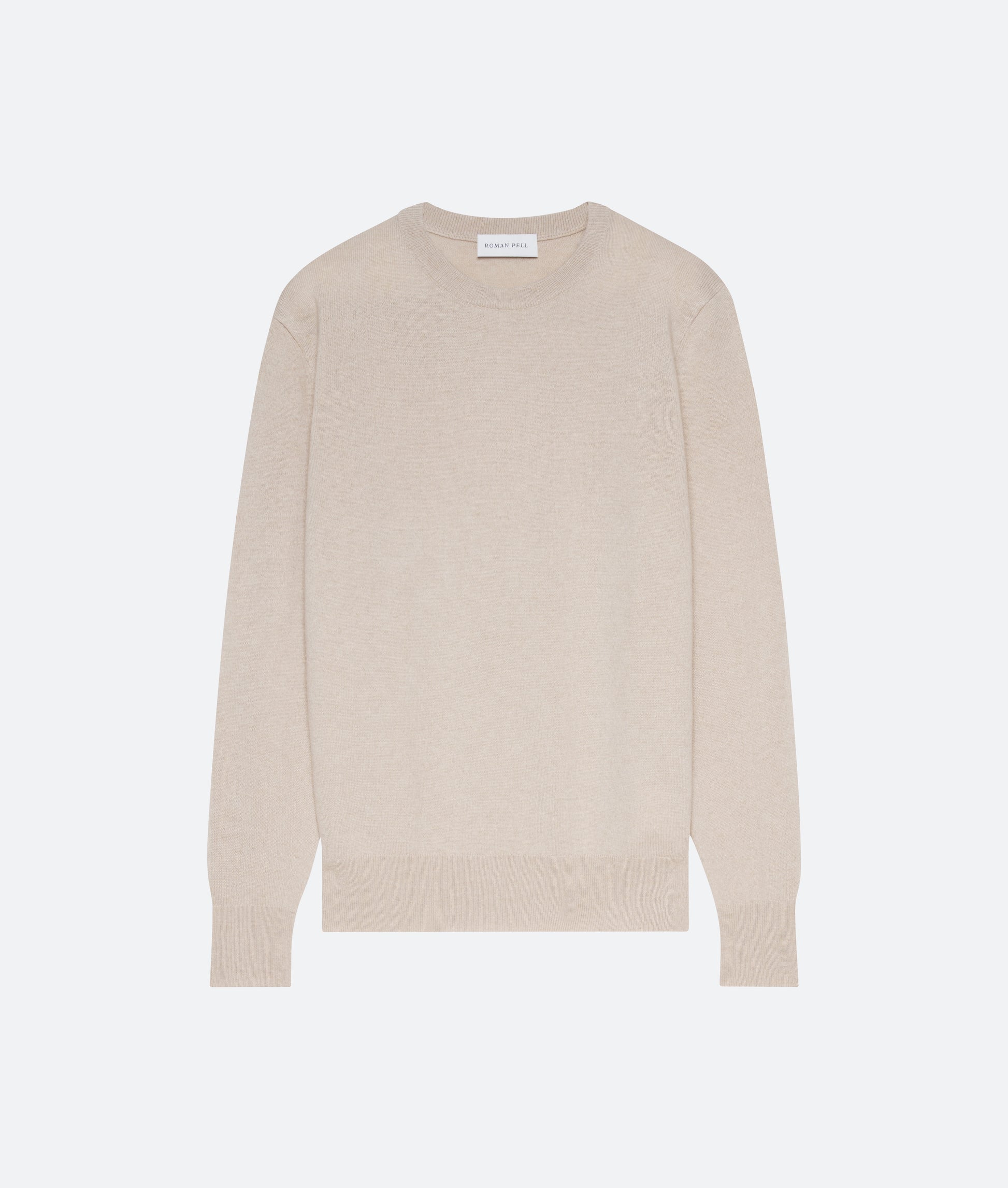 Cashmere Crew Sweater in Feather - packshot