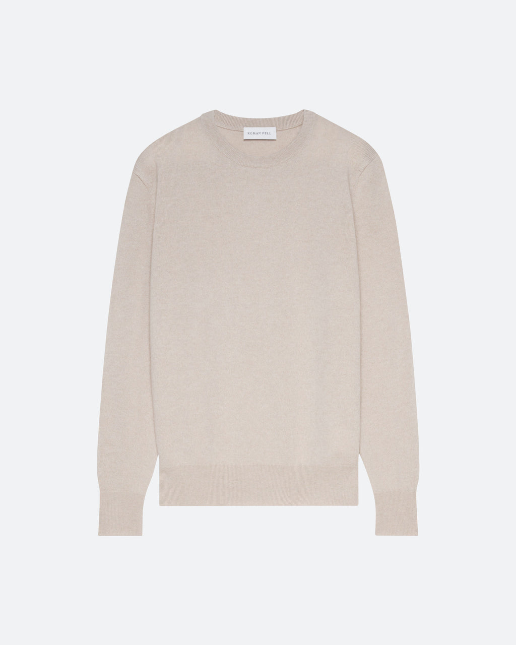 Cashmere Crew Sweater in Feather - packshot