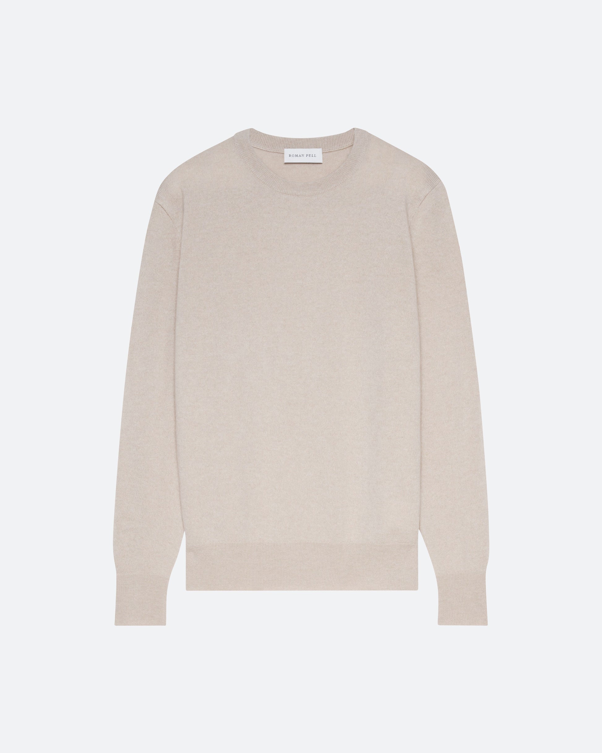 Cashmere Crew Sweater in Feather - packshot