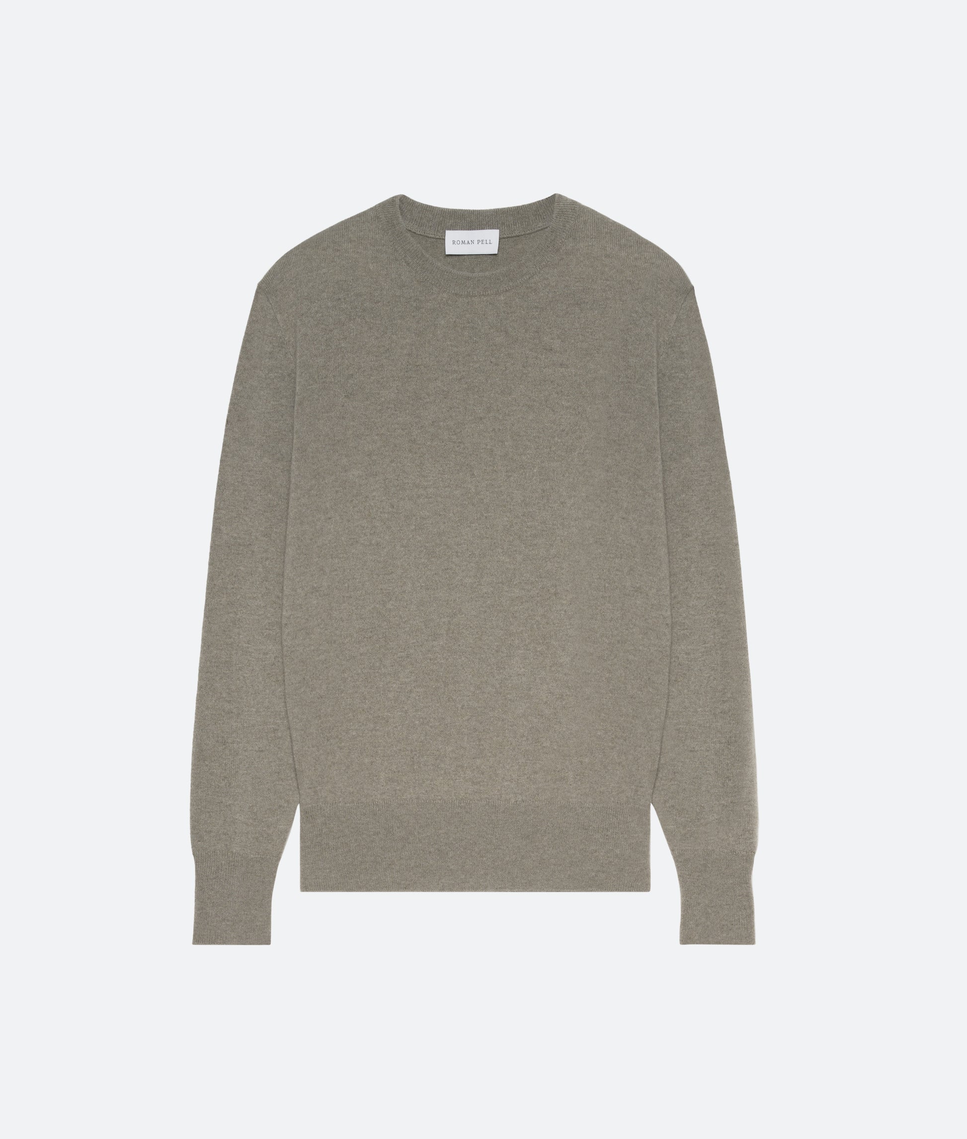 Cashmere Crew Sweater in Lichen - packshot