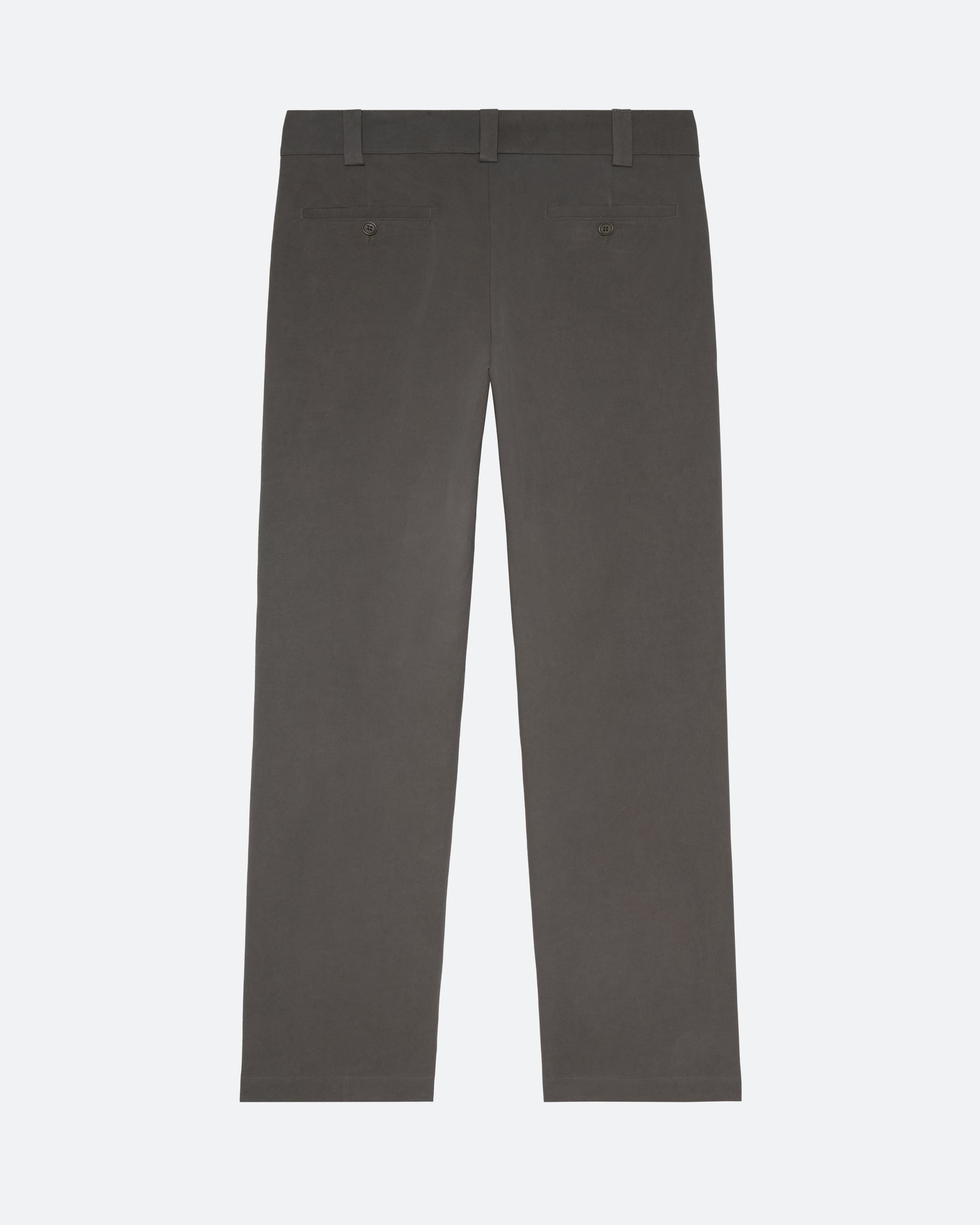 Twill Relaxed Trouser in Militaire - packshot back