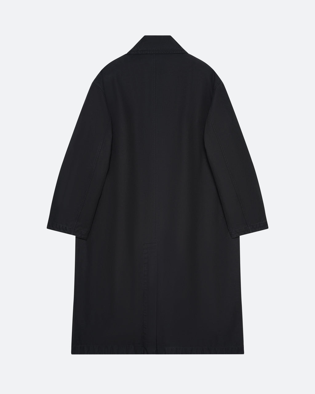 Twill Mac Coat in Black - packshot