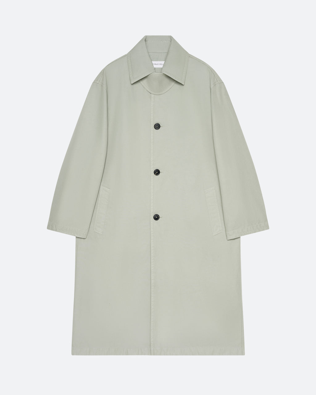 Twill Mac Coat in Lichen - packshot