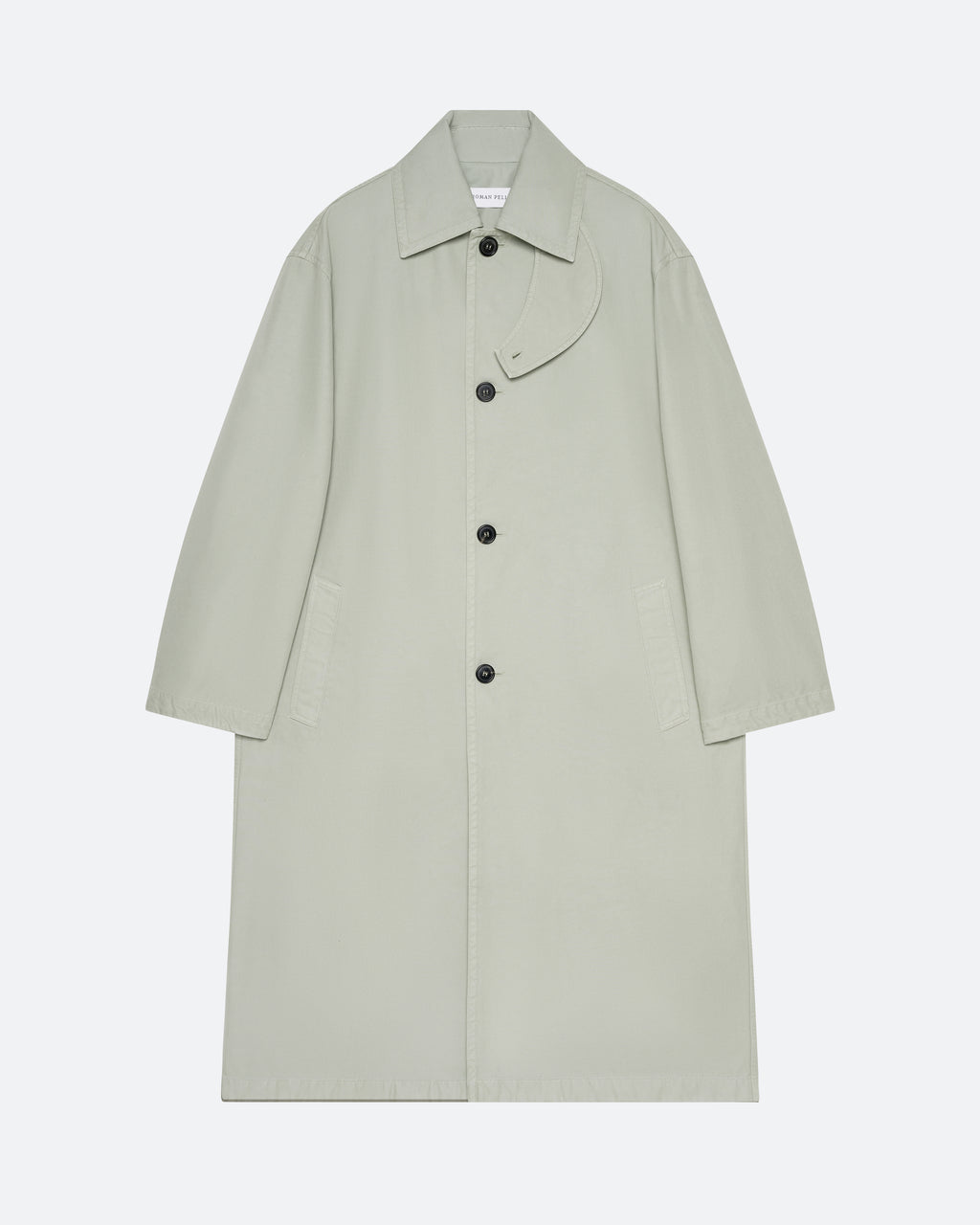 Twill Mac Coat in Lichen - packshot