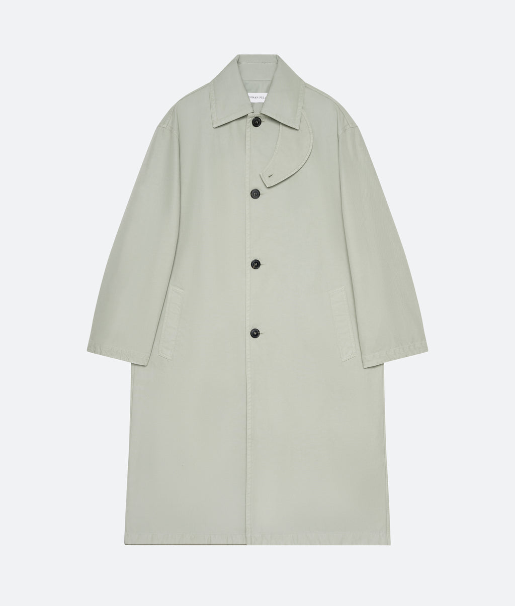 Twill Mac Coat in Lichen - packshot