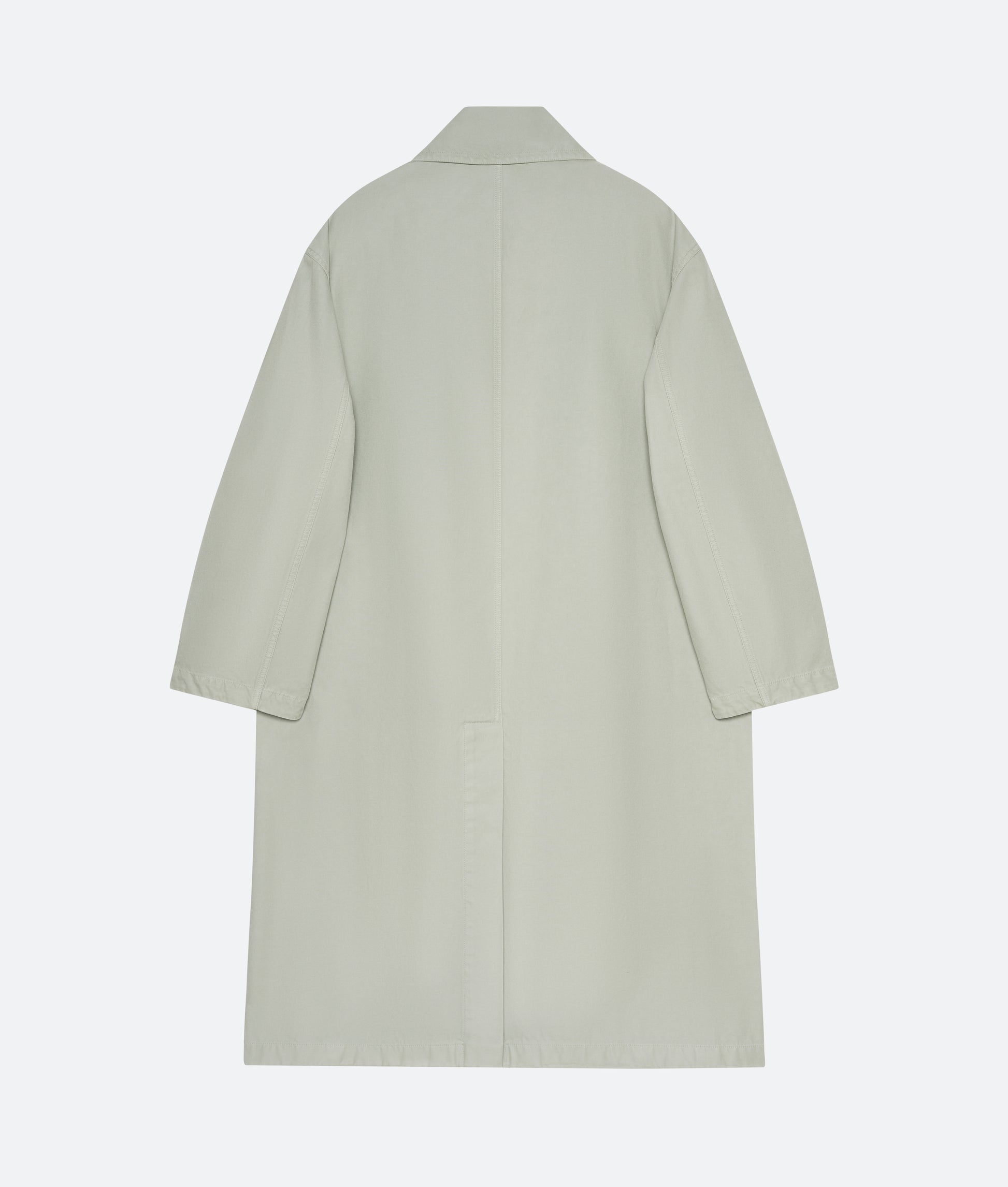 Twill Mac Coat in Lichen - packshot