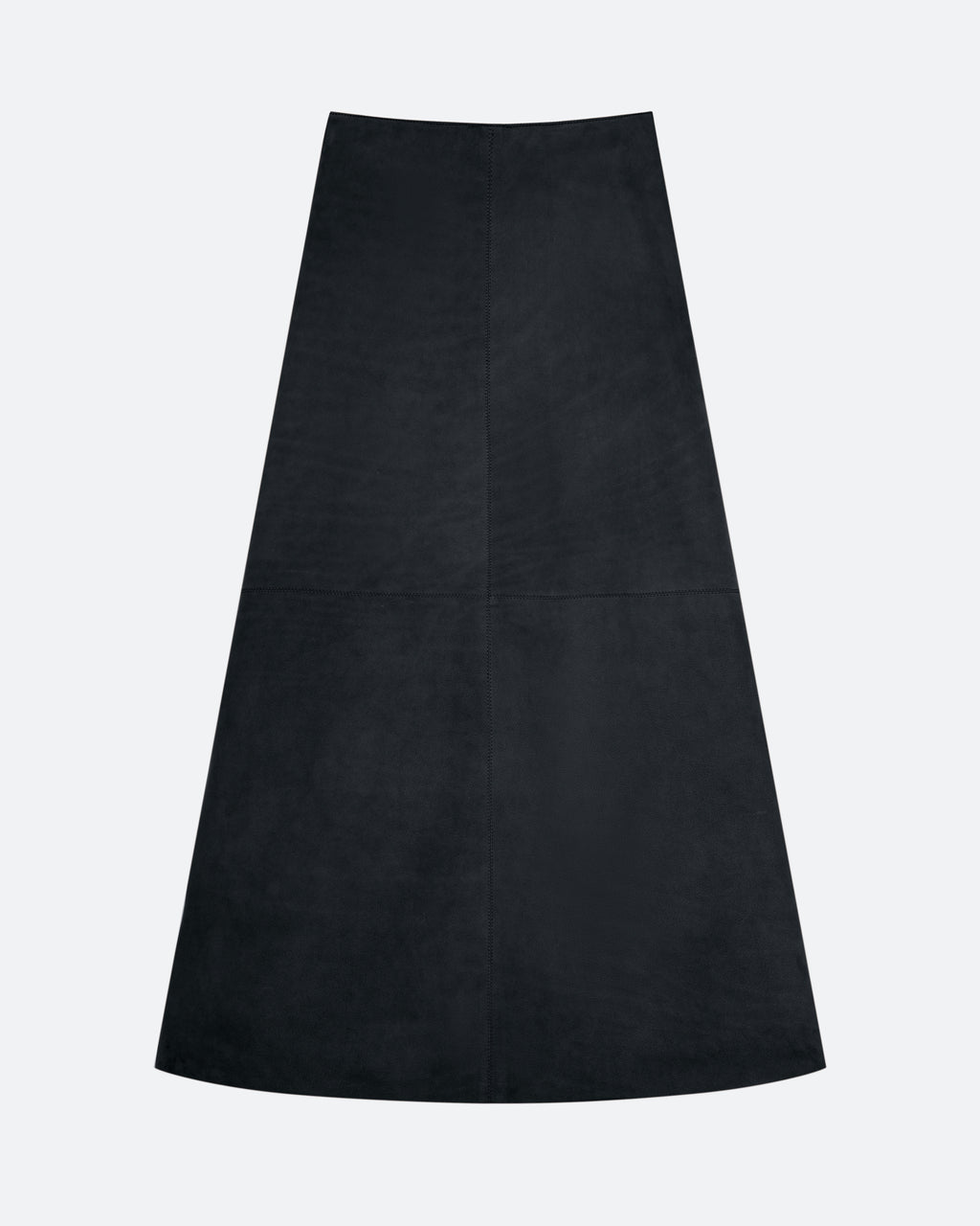 Suede Column Skirt