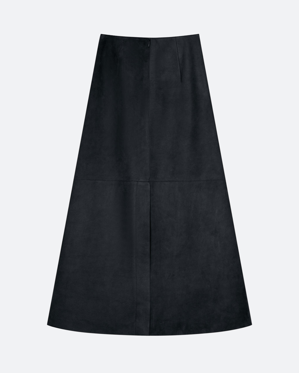 Suede Column Skirt