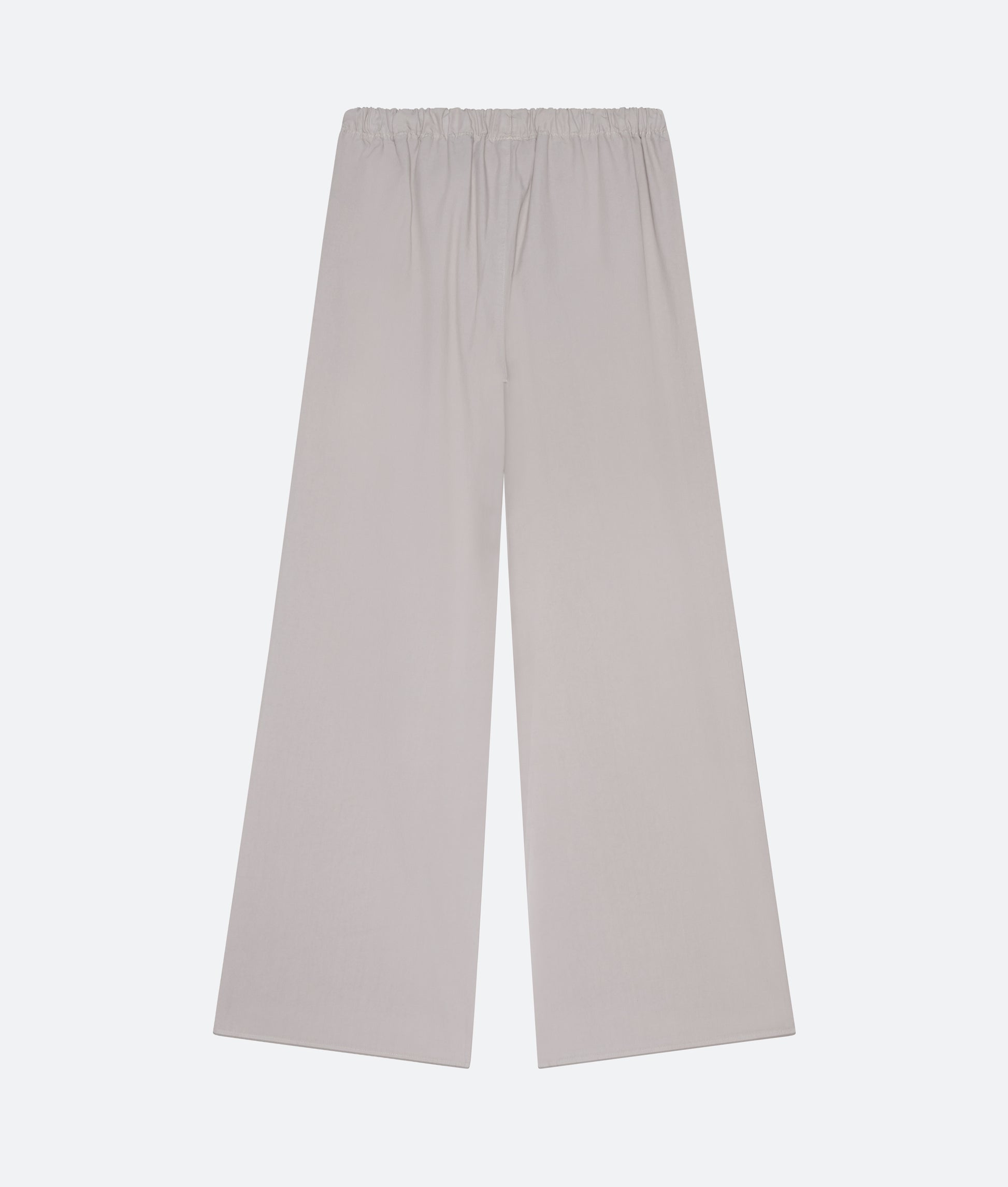 Cotton Silk Drawstring Trouser in String - packshot back