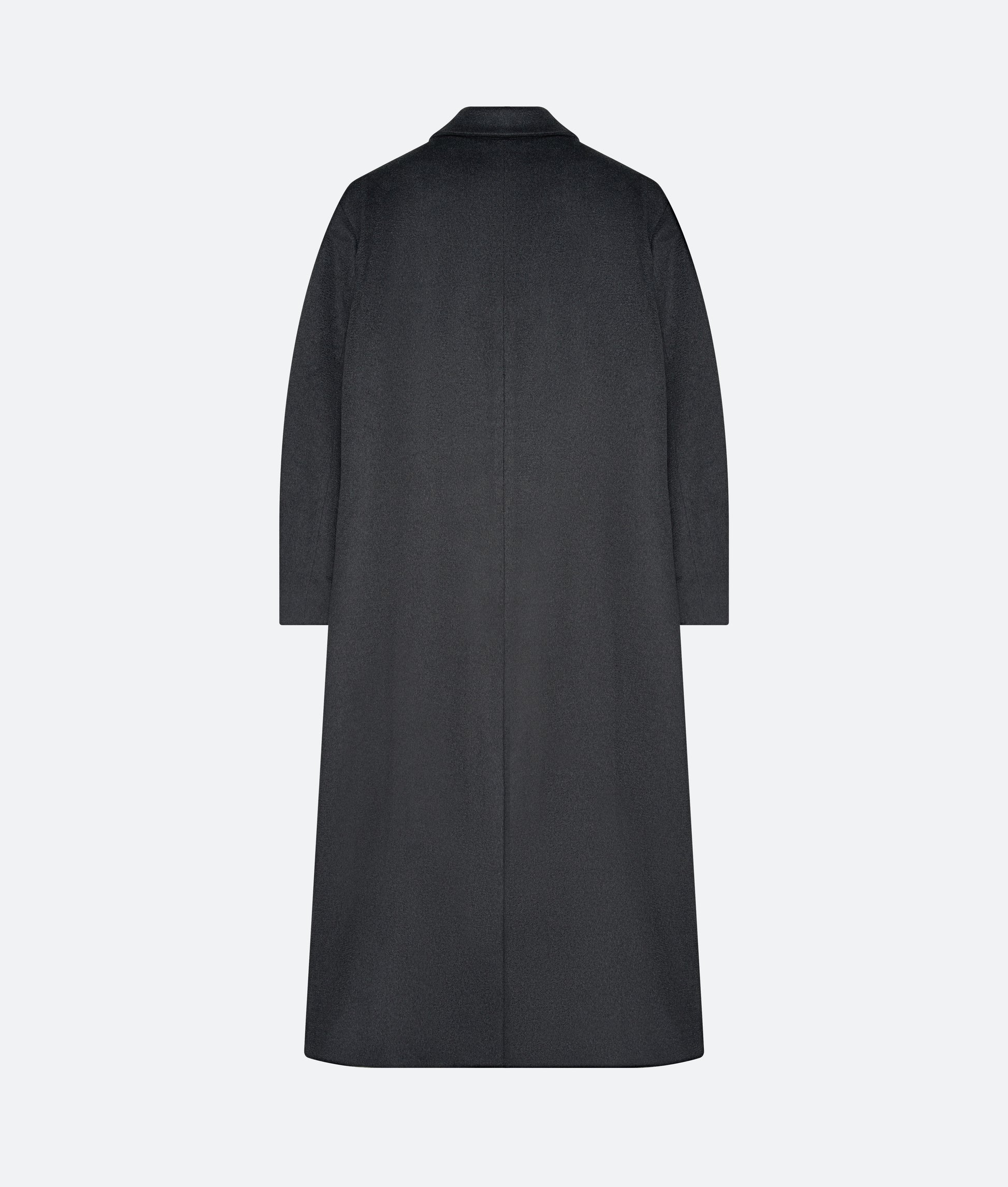 Wool Cashmere Long Coat in Lupo - packshot back