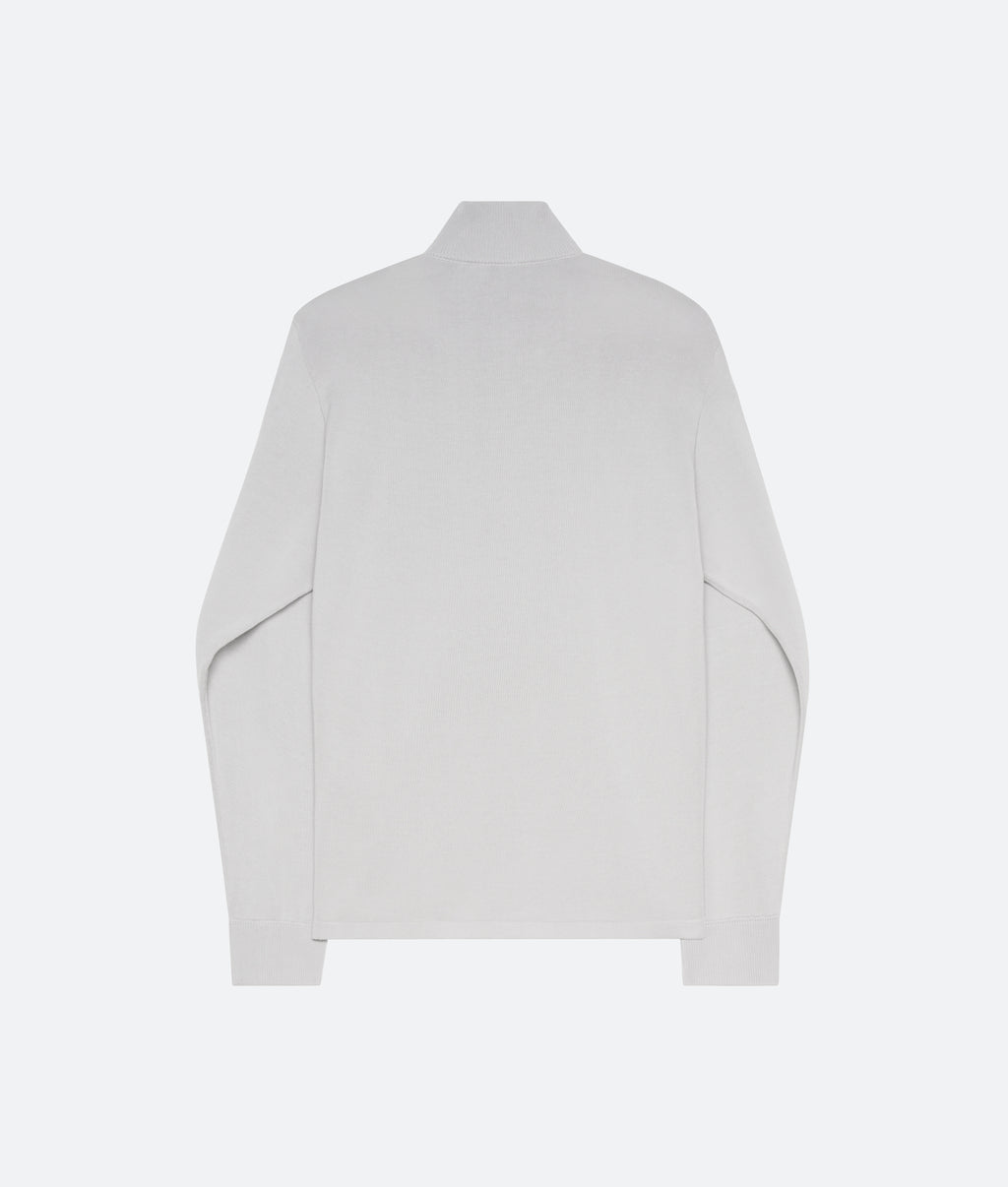 Cotton Knit Shirt in Dove - packshot back