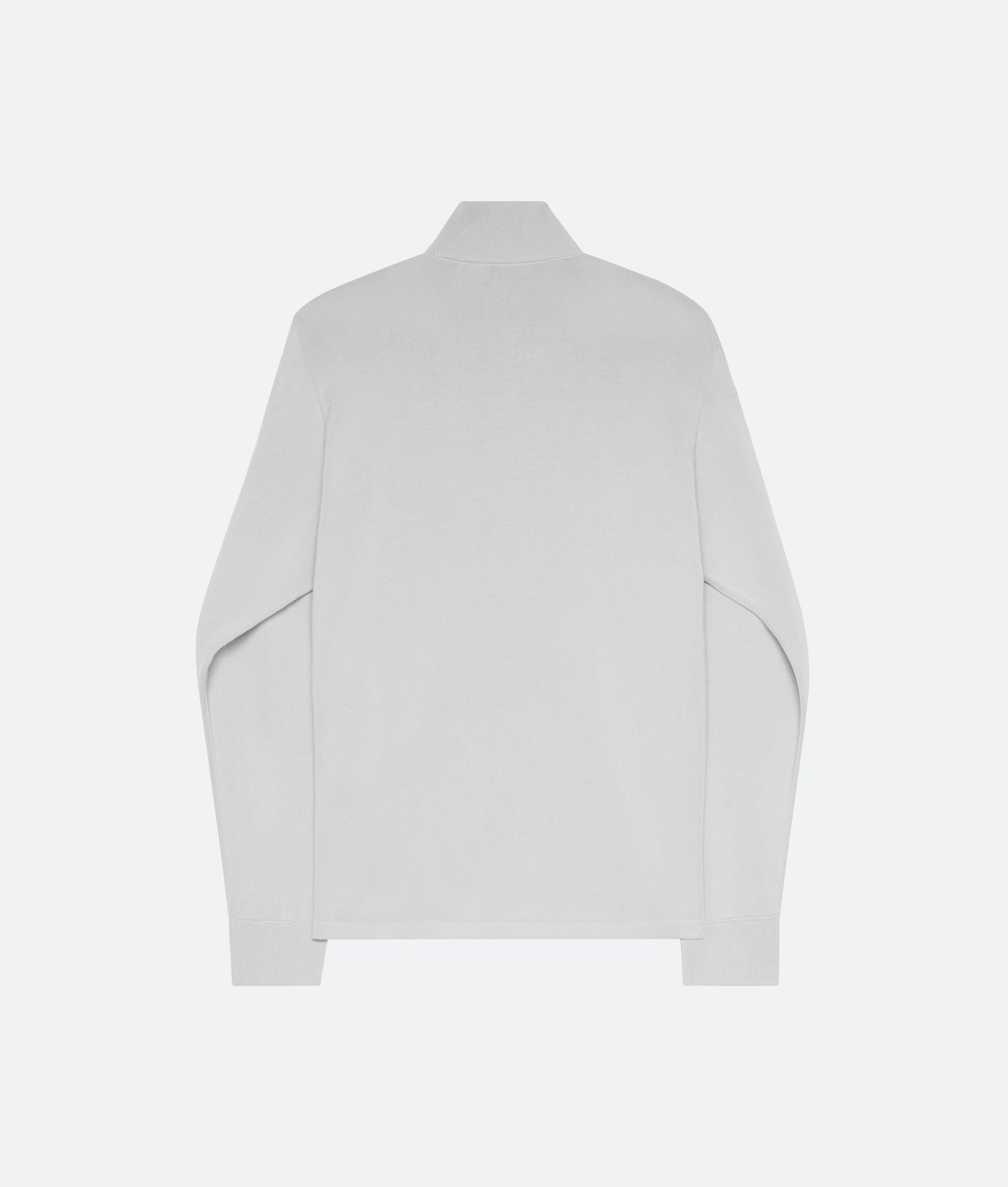 Cotton Knit Shirt in Dove - packshot back