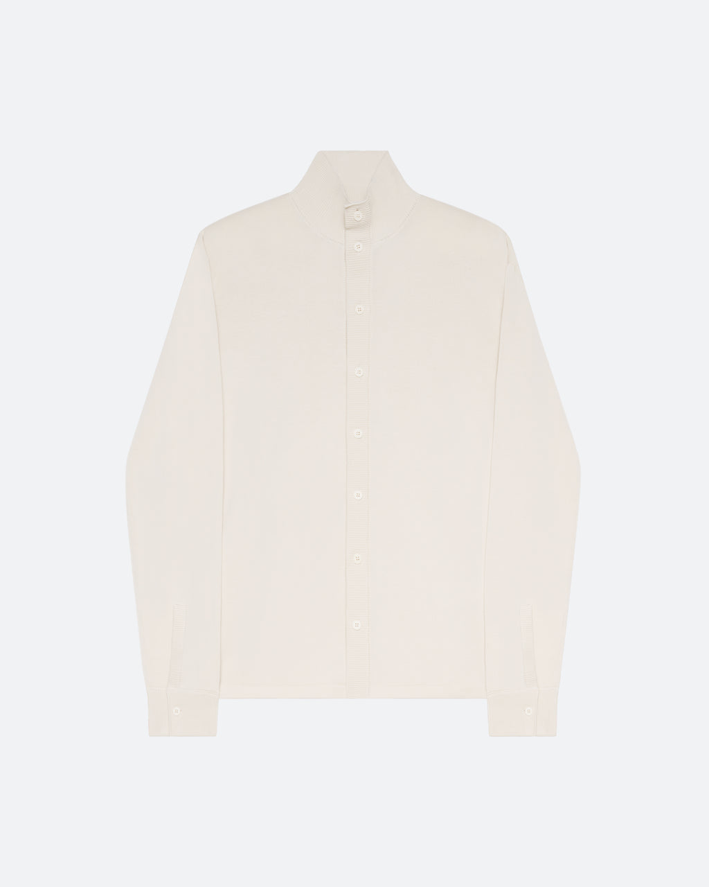 Cotton Knit Shirt in Ecru - packshot