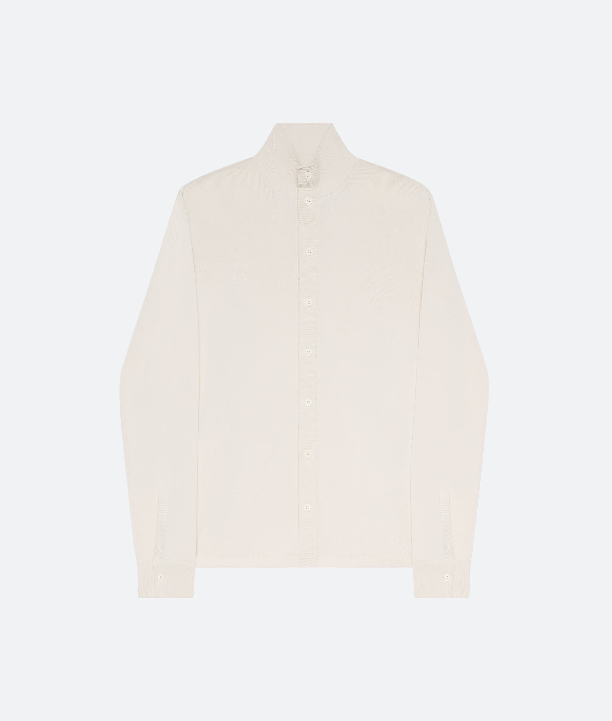 Cotton Knit Shirt in Ecru - packshot