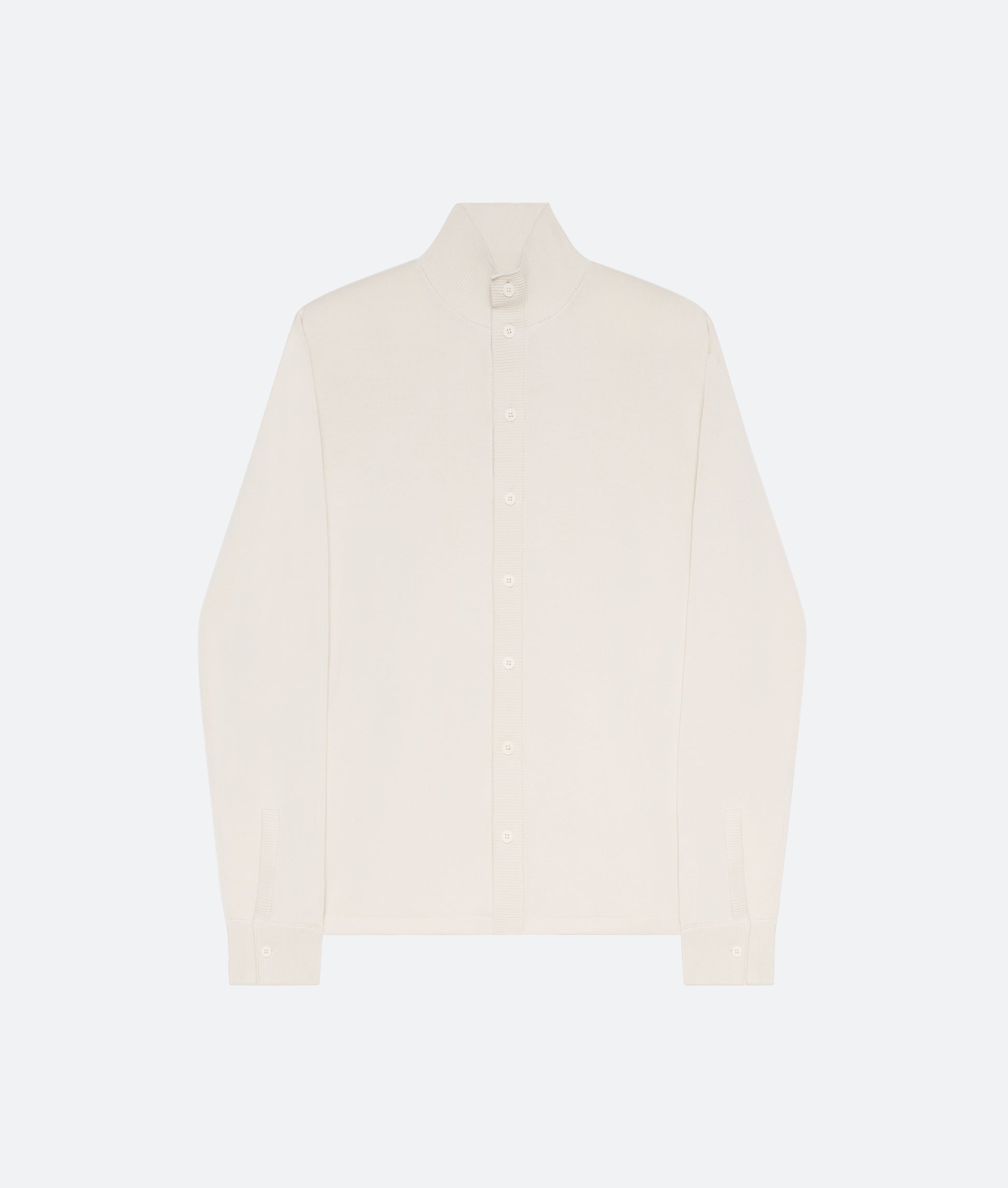 Cotton Knit Shirt in Ecru - packshot