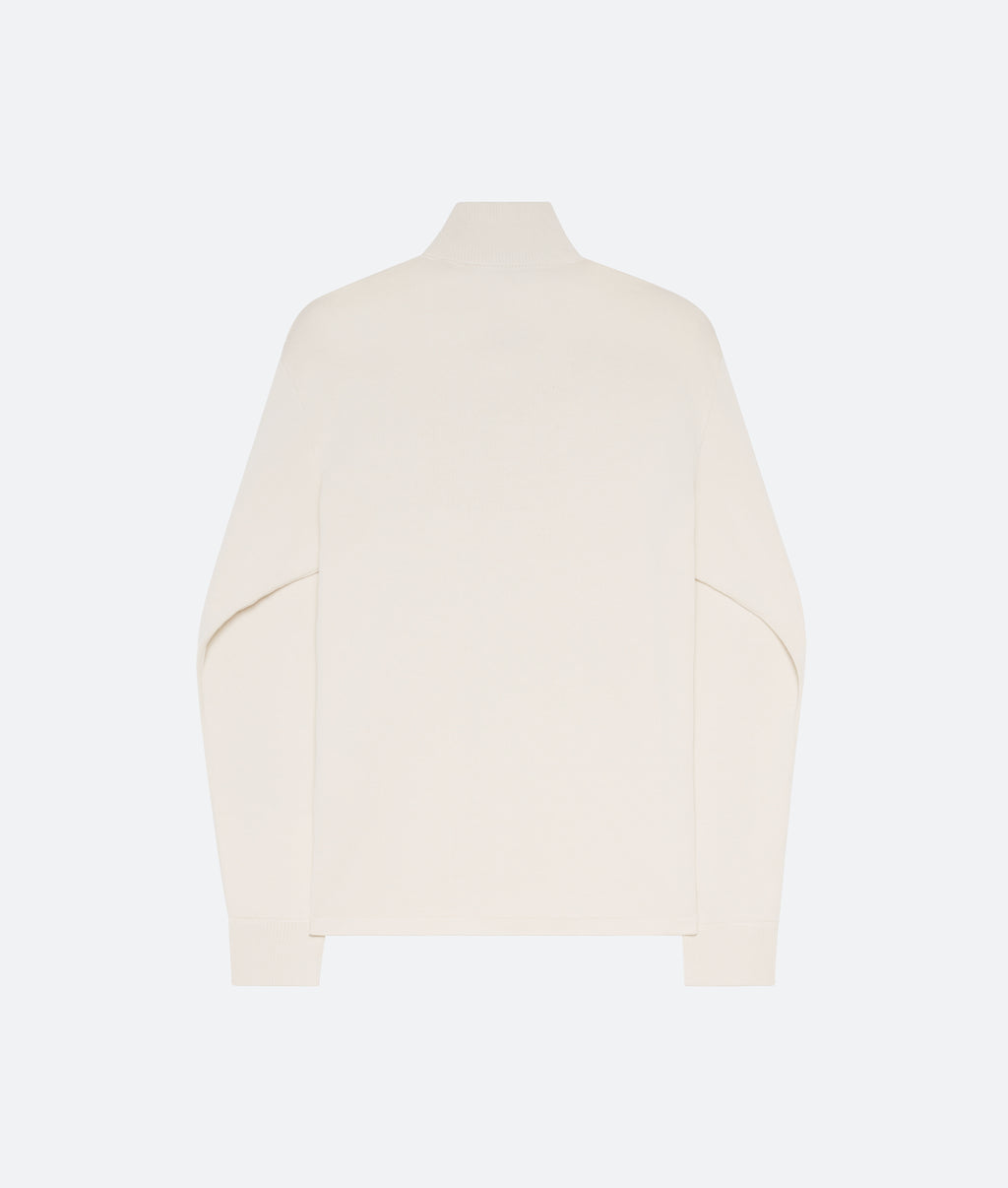 Cotton Knit Shirt in Ecru - packshot