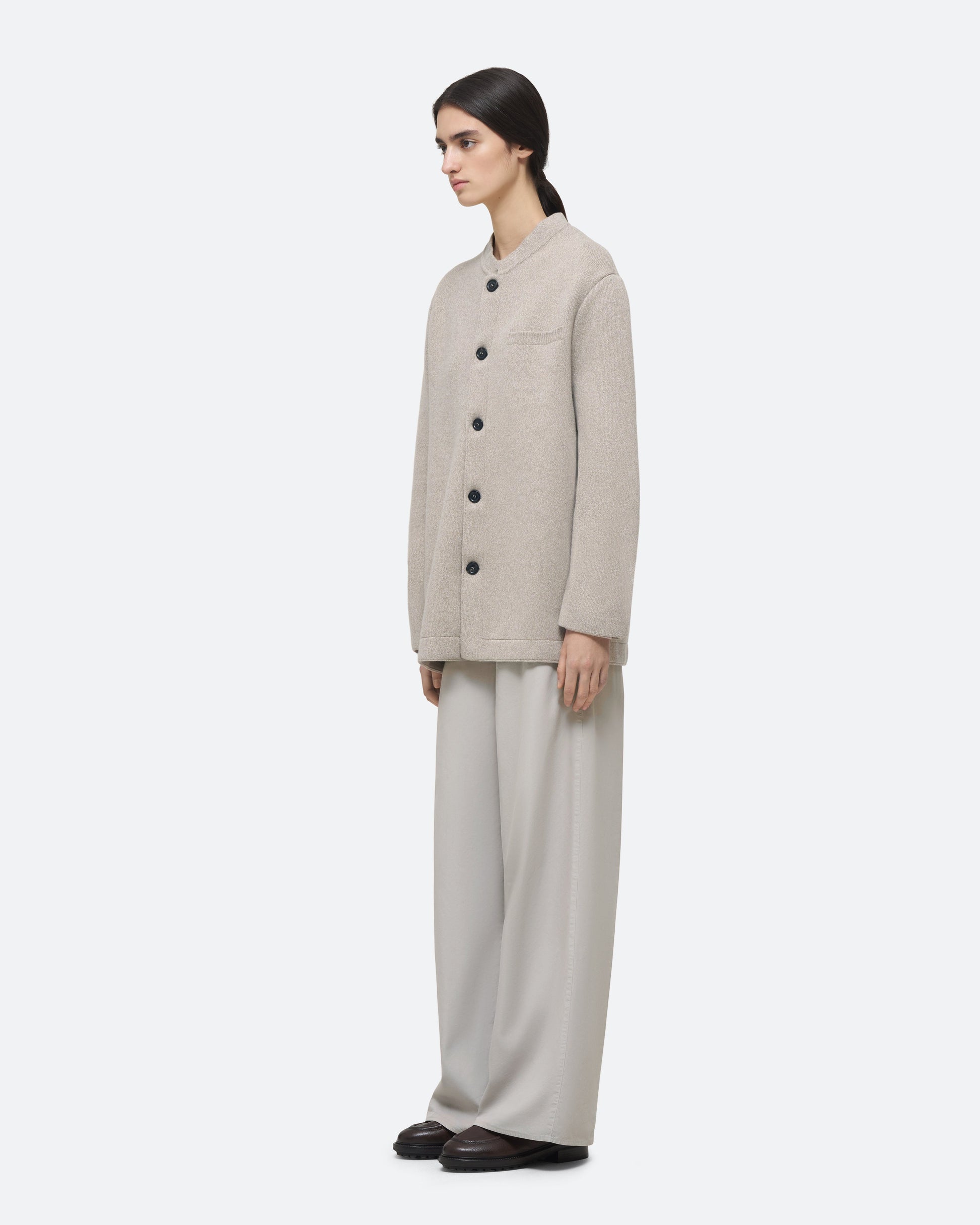 Wool Cashmere Knit Jacket