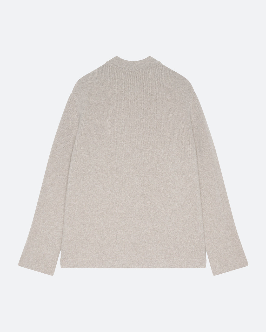 Wool Cashmere Knit Jacket in Birch - packshot back