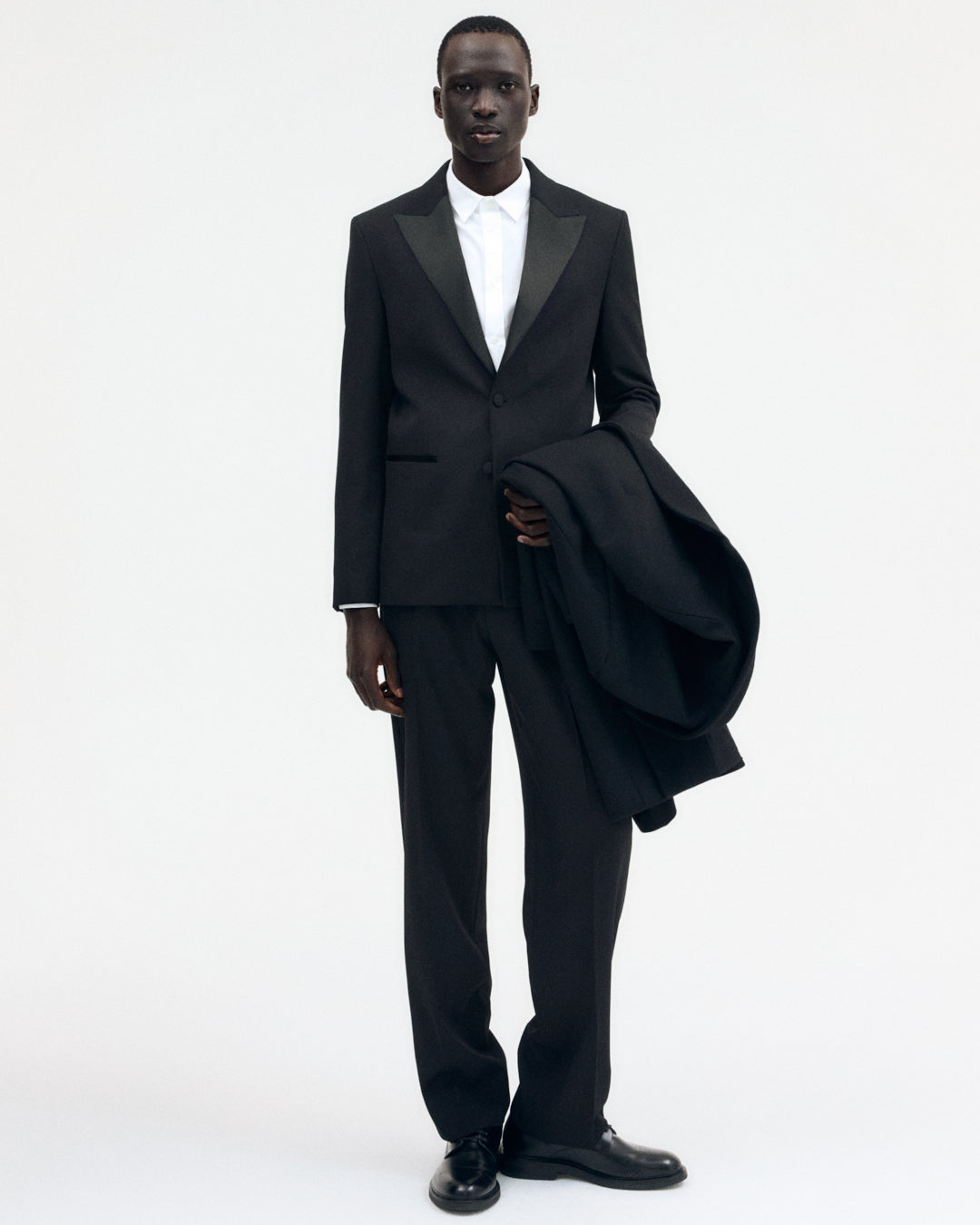 Wool Silk Satin Evening Jacket